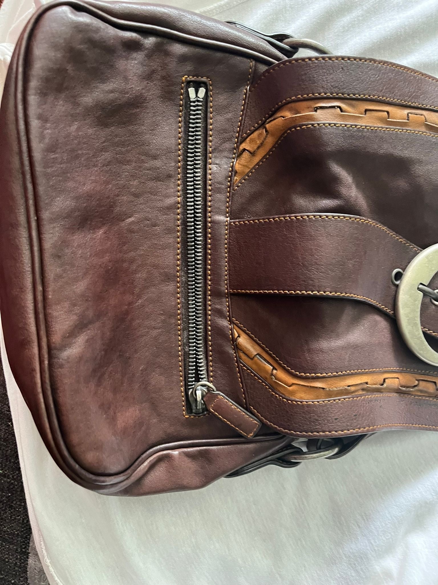 Dior Gaucho Vintage Bandolera Marrón
