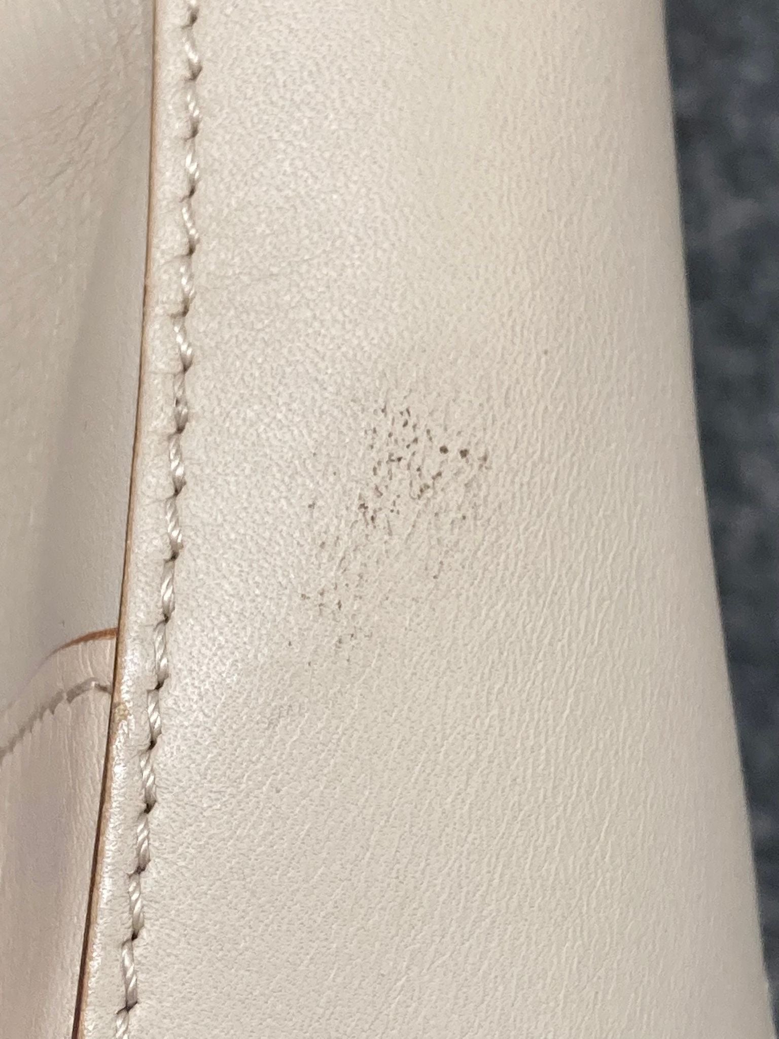 Gucci New Jackie Handbag en canvas beige y piel marfil