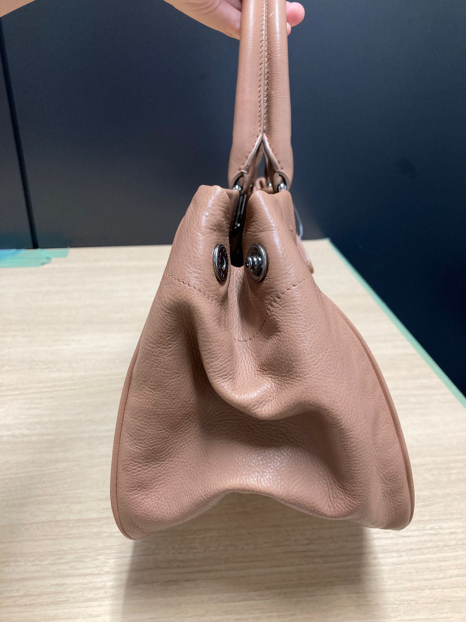 Prada Tote beige rosado con bandolera