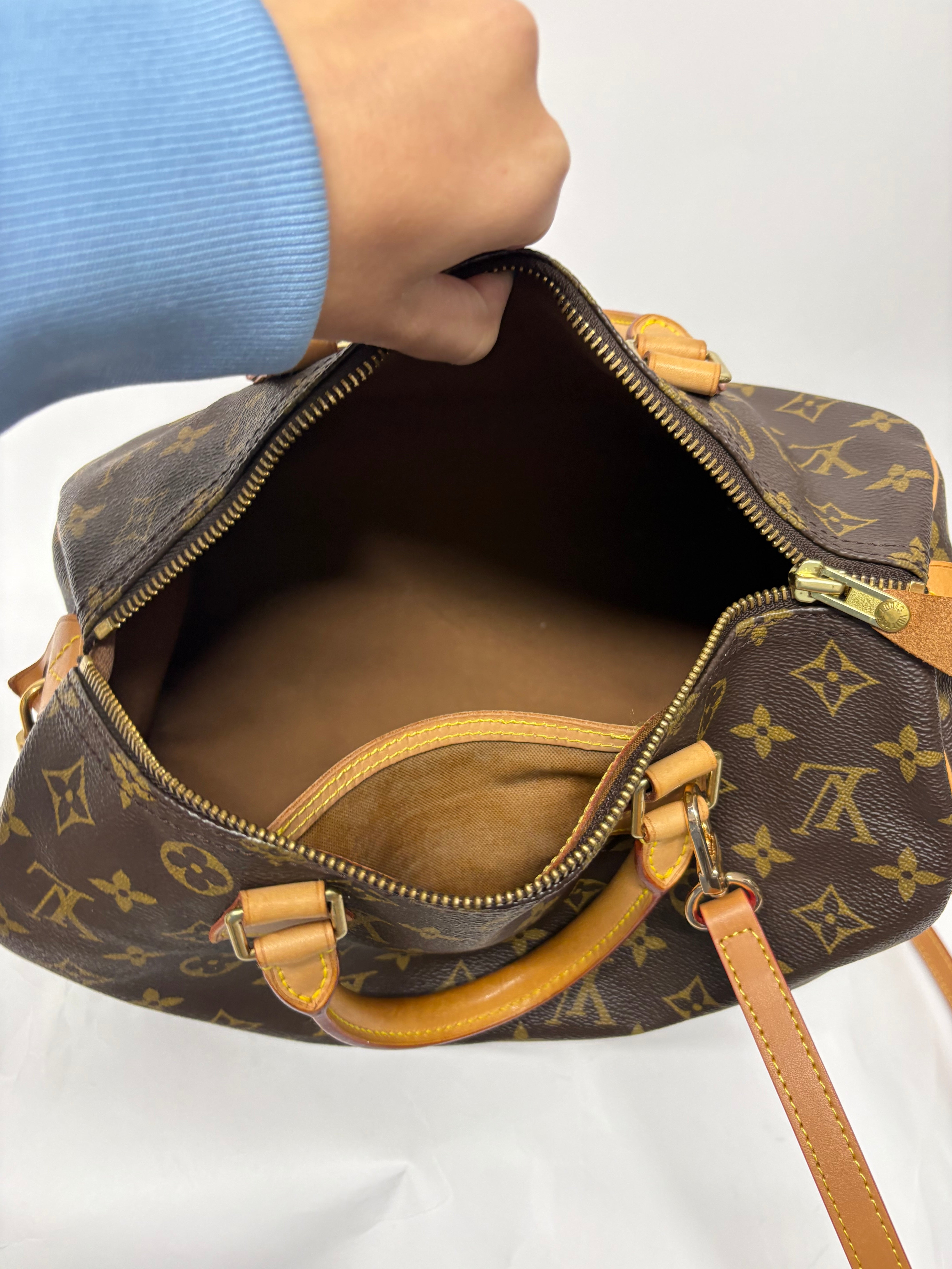 Louis Vuitton Speedy 30 Monogram con bandolera extra SP0938