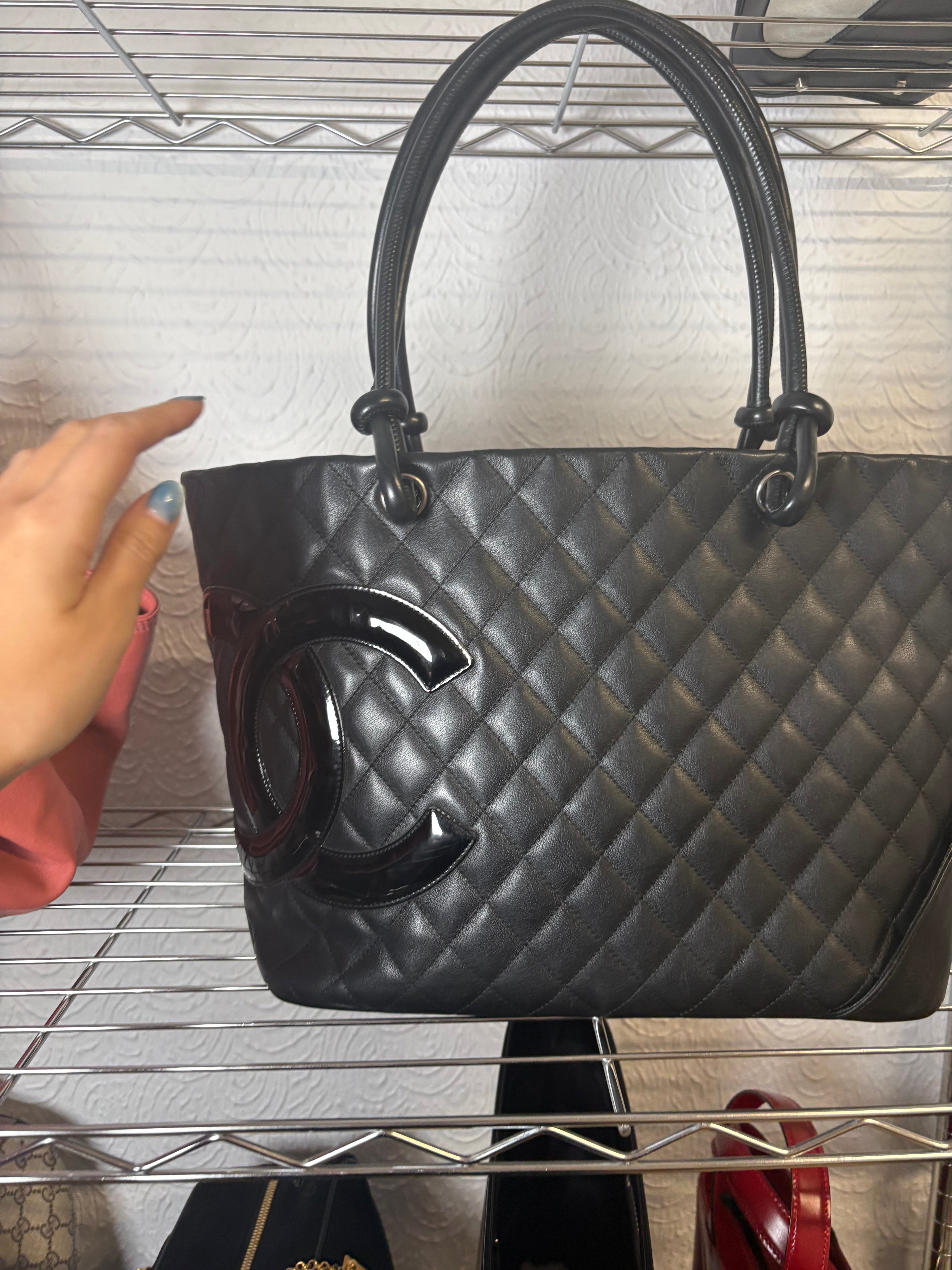 Chanel Cambon Ligne Tote Large Negro