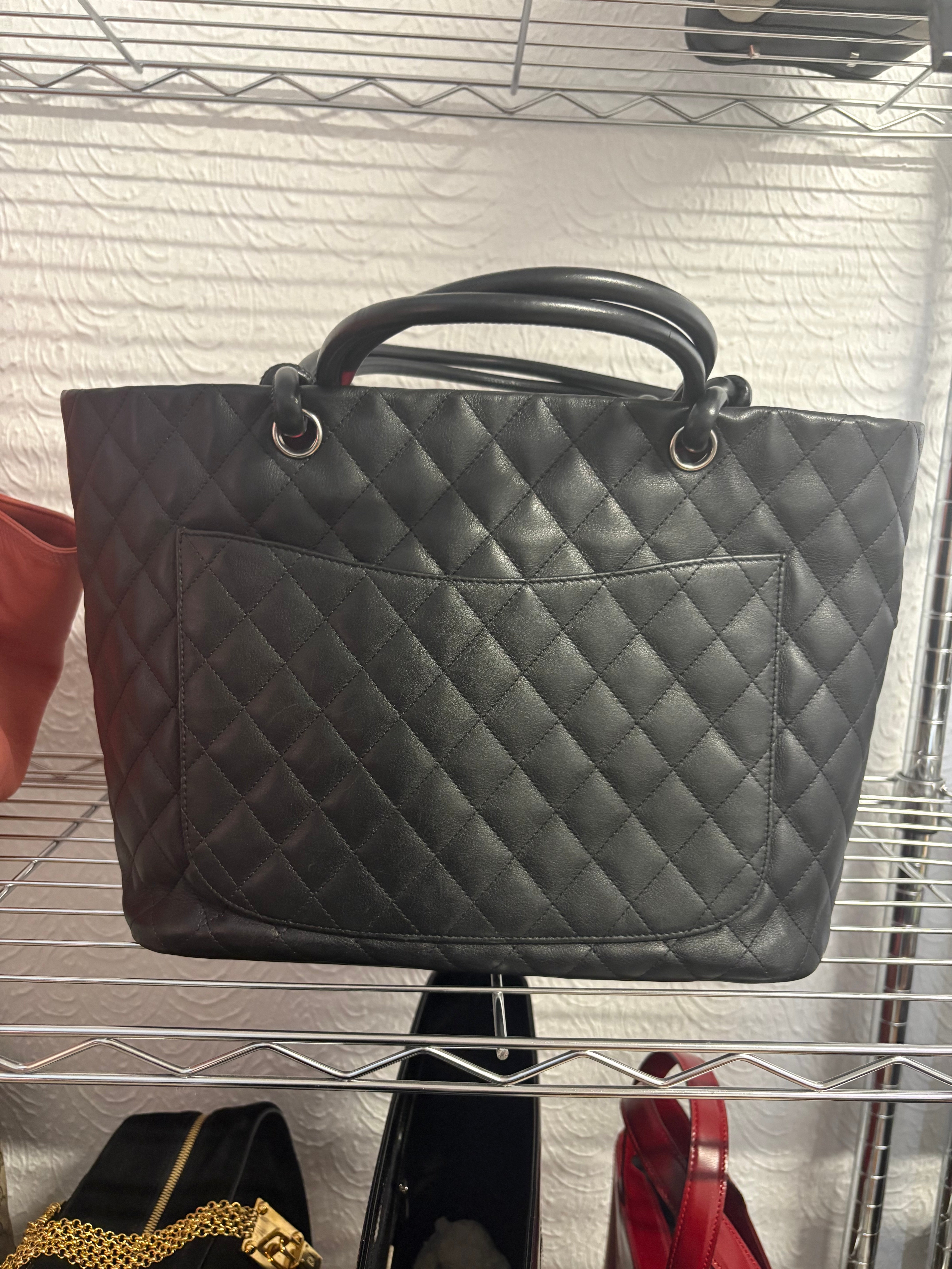 Chanel Cambon Ligne Tote Large Negro