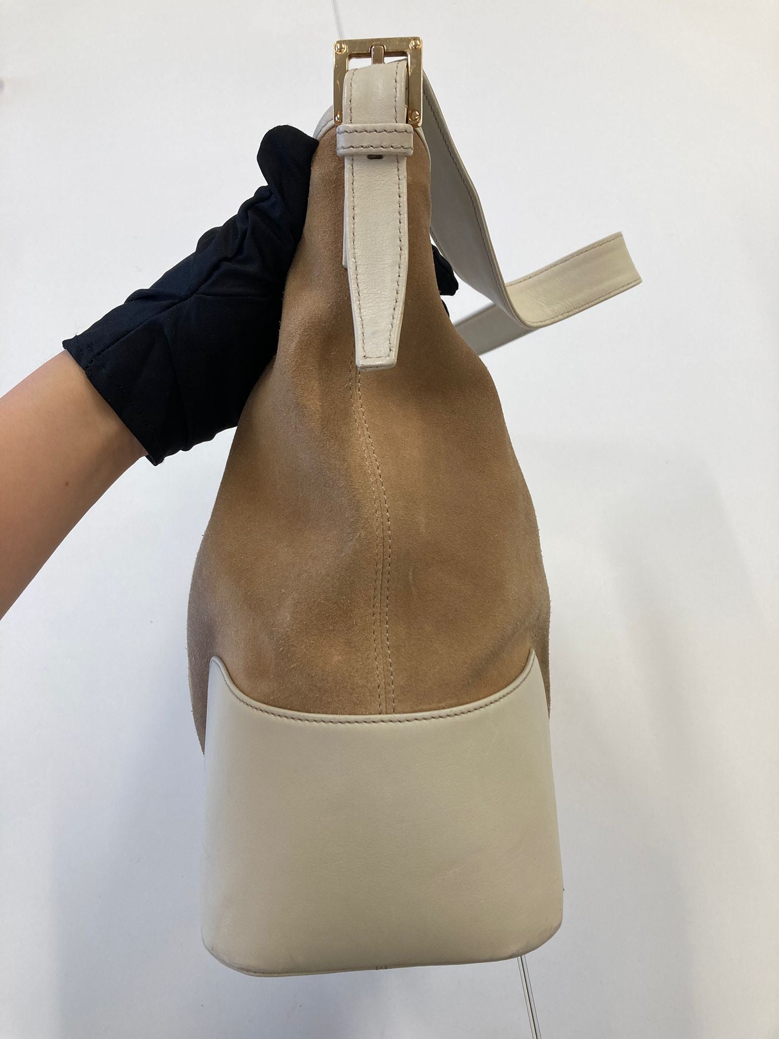 Loewe hombro ante vintage blanco