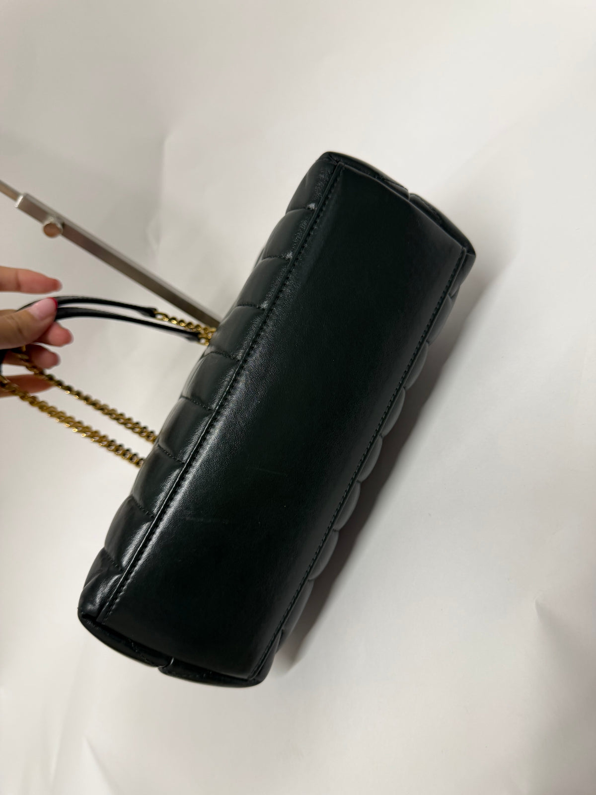 Saint Laurent LouLou Small Piel de Becerro Matelassé Verde Oscuro Full Set