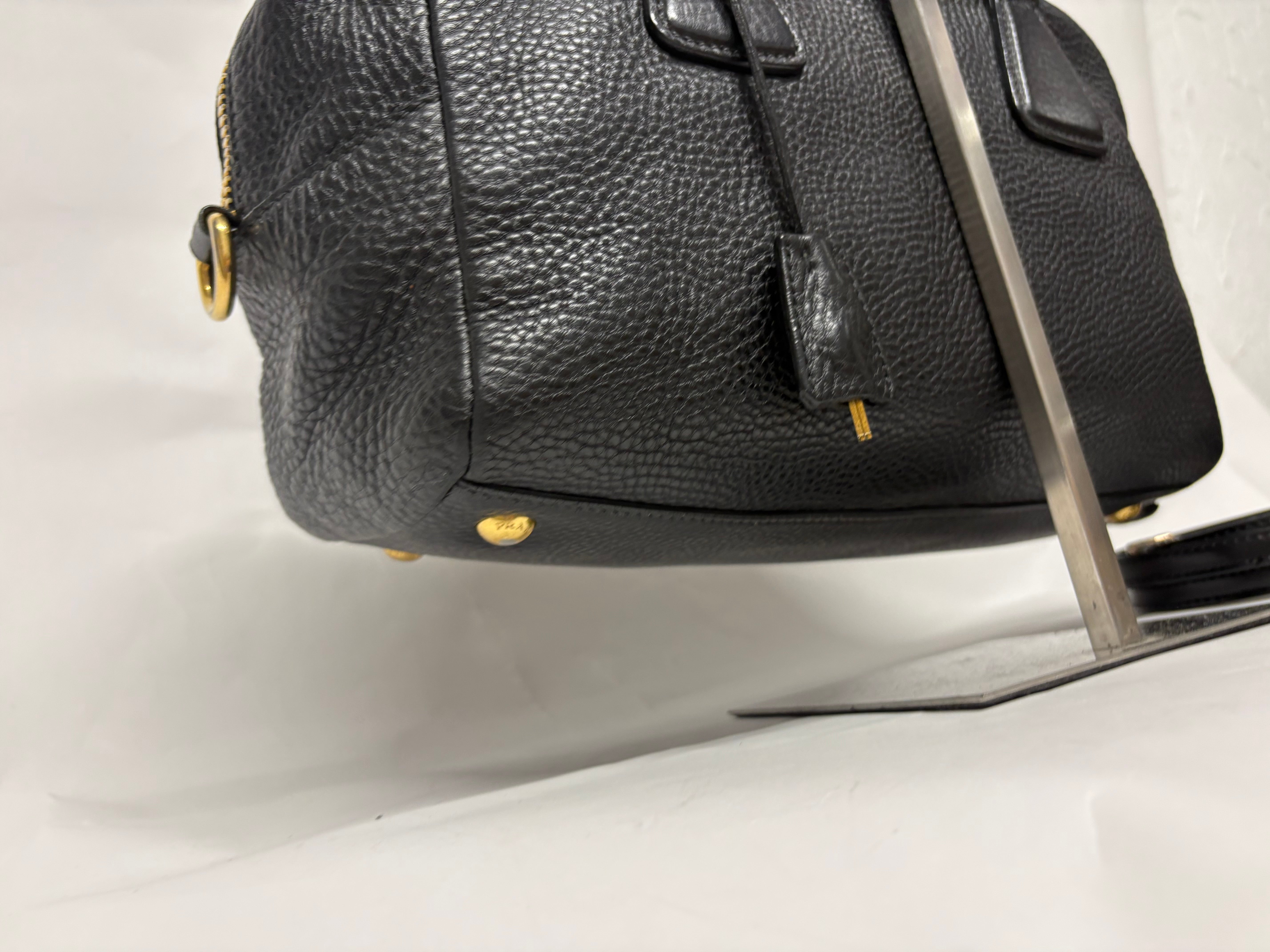 Prada Vitello Daino Negro 2-Way Original – Bandolera