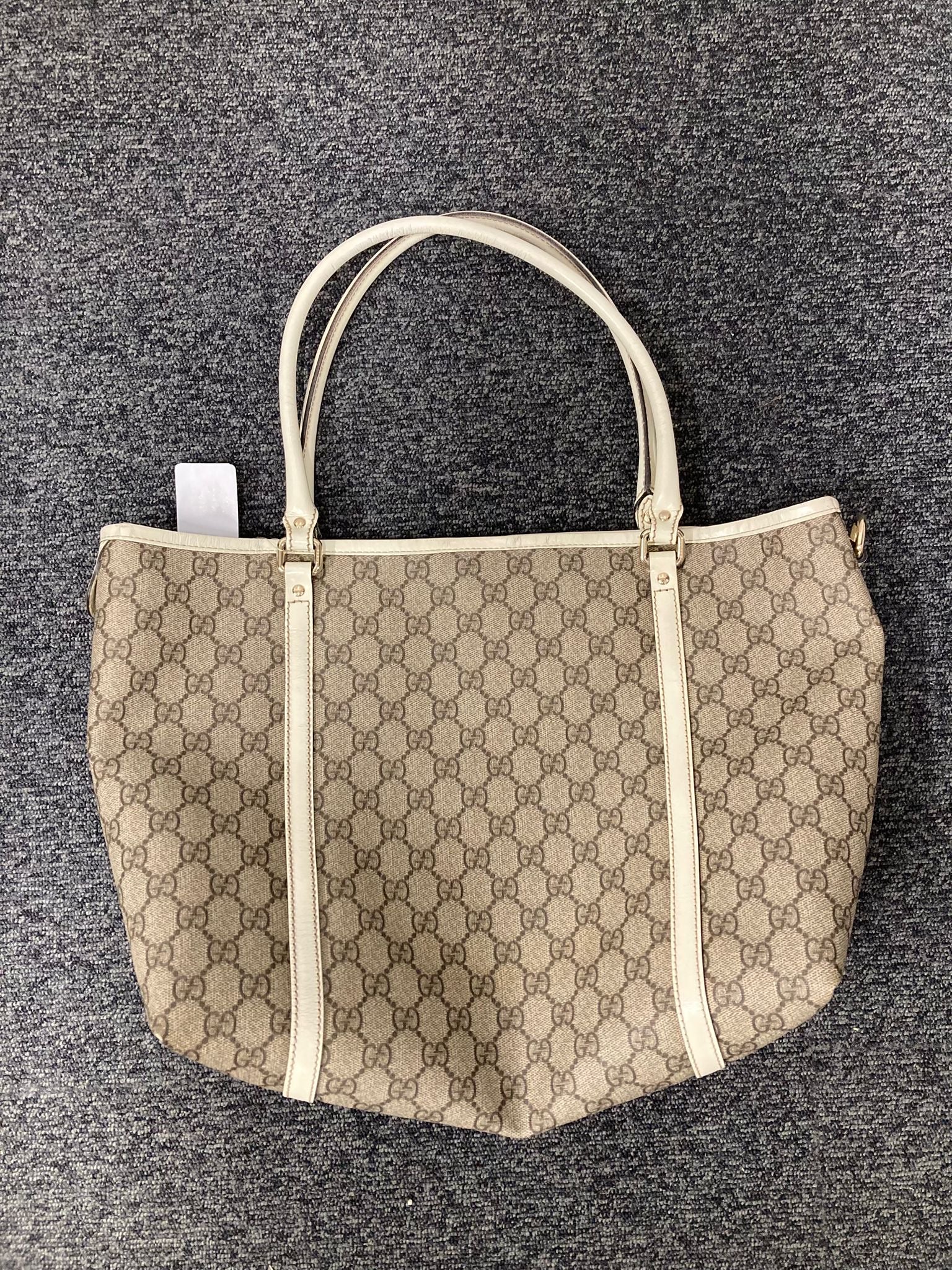 Gucci tote bag canvas y blanco