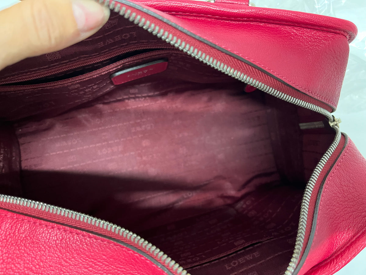 Loewe Amazona 28 Piel Roja con Candado