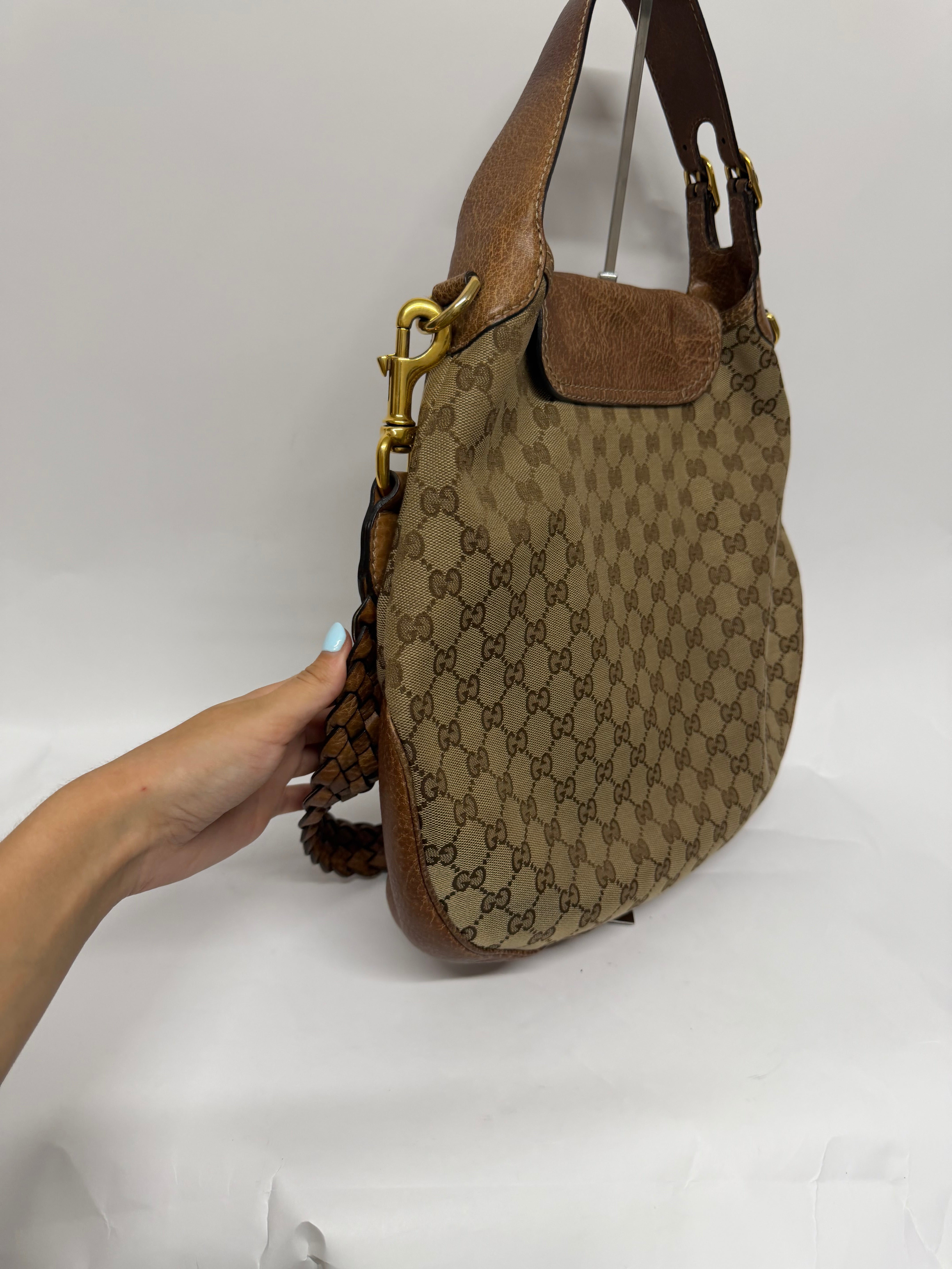 Gucci New Pelham Satchel GG Canvas Large