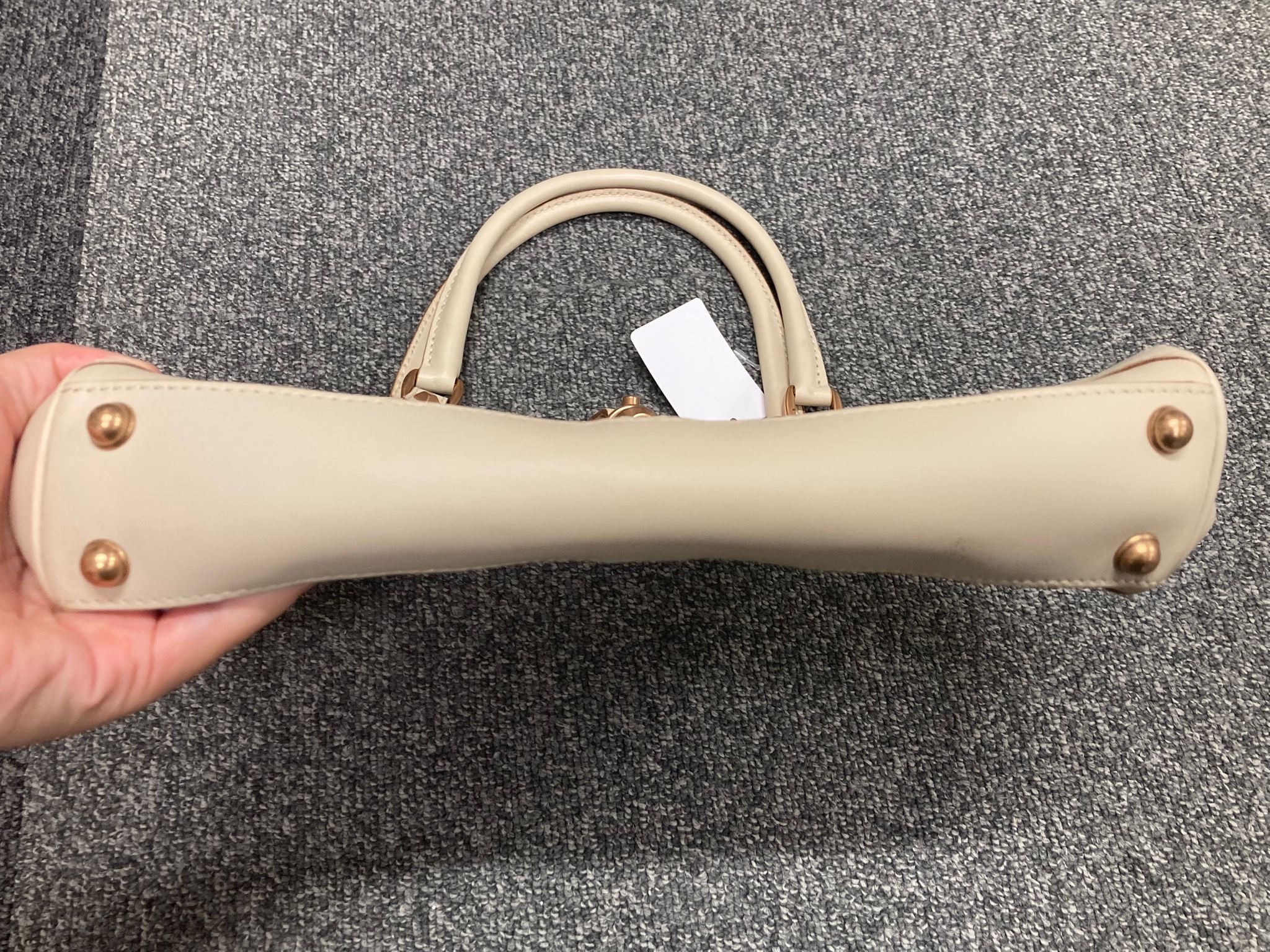 Gucci New Jackie Handbag en canvas beige y piel marfil