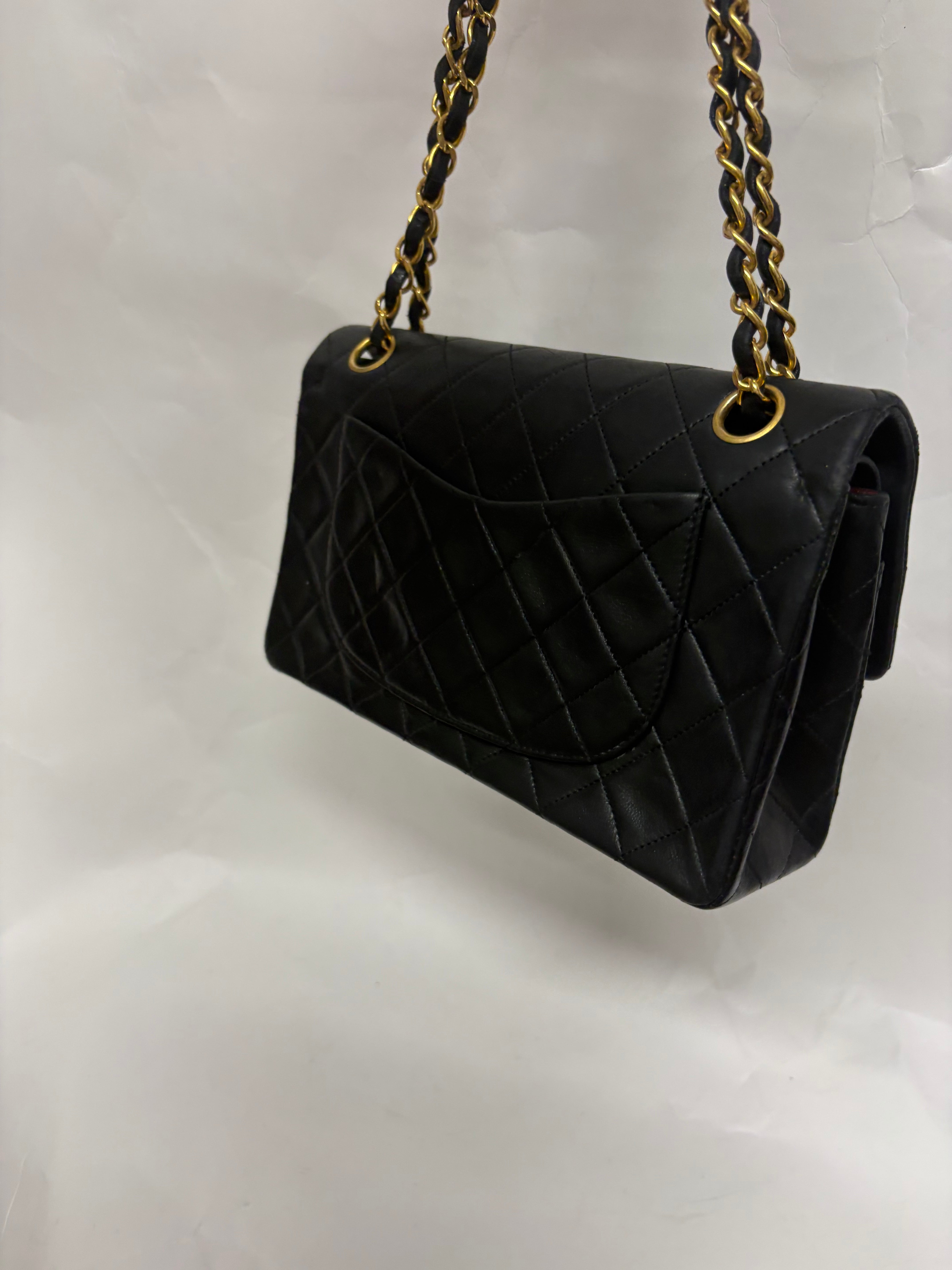 Chanel Timeless Matelassé 23 Double Flap negro serie 1