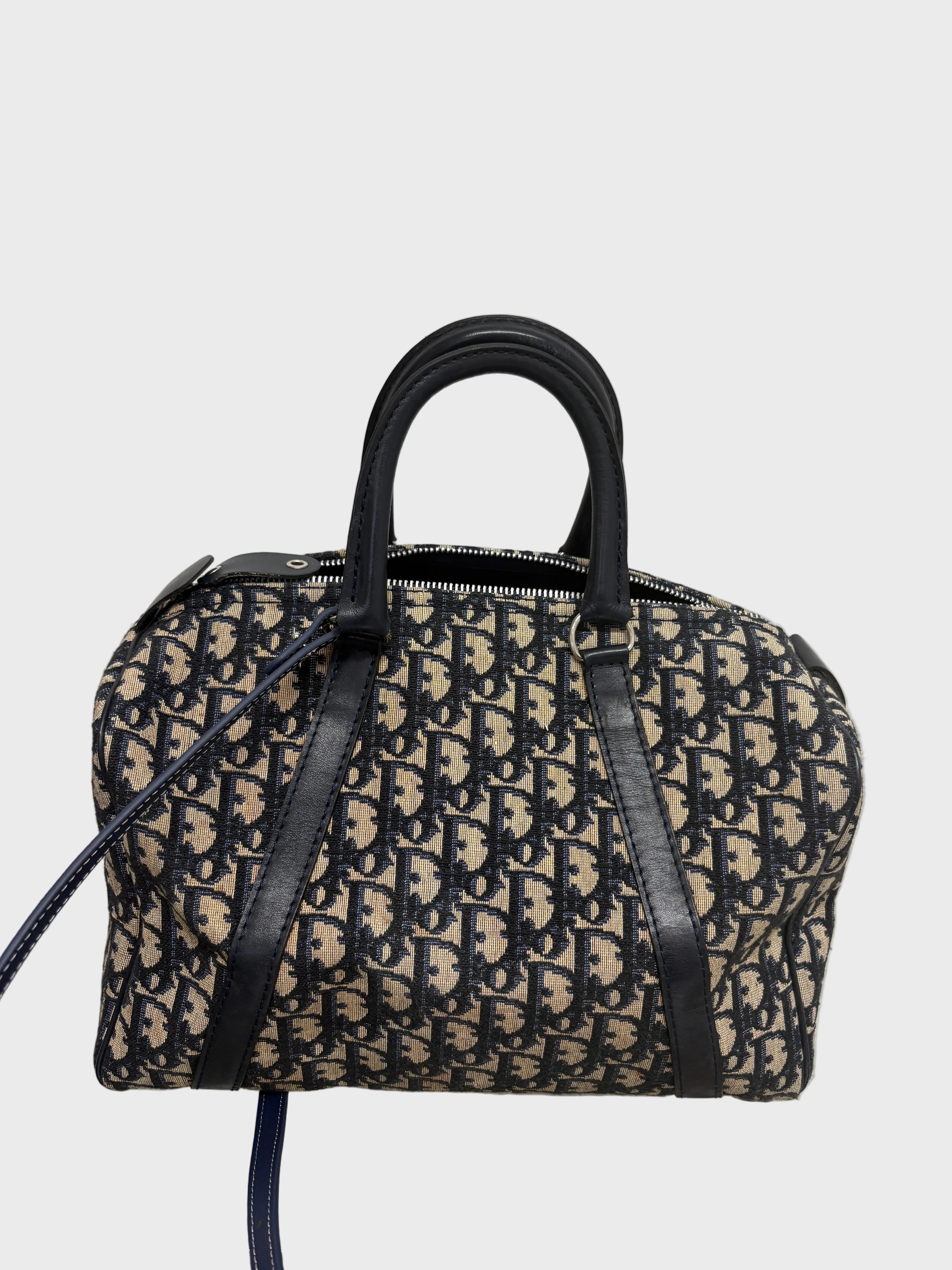 Christian Dior Bowling Trotter 30 Oblique Azul
