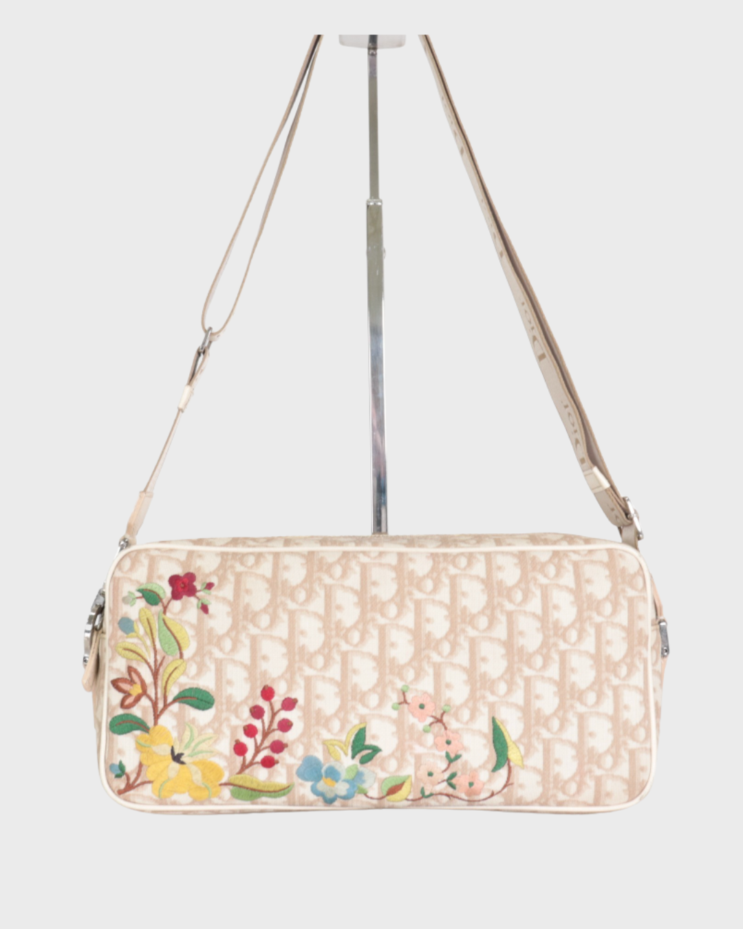 Christian Dior Trotter Beige Floral Embroidery