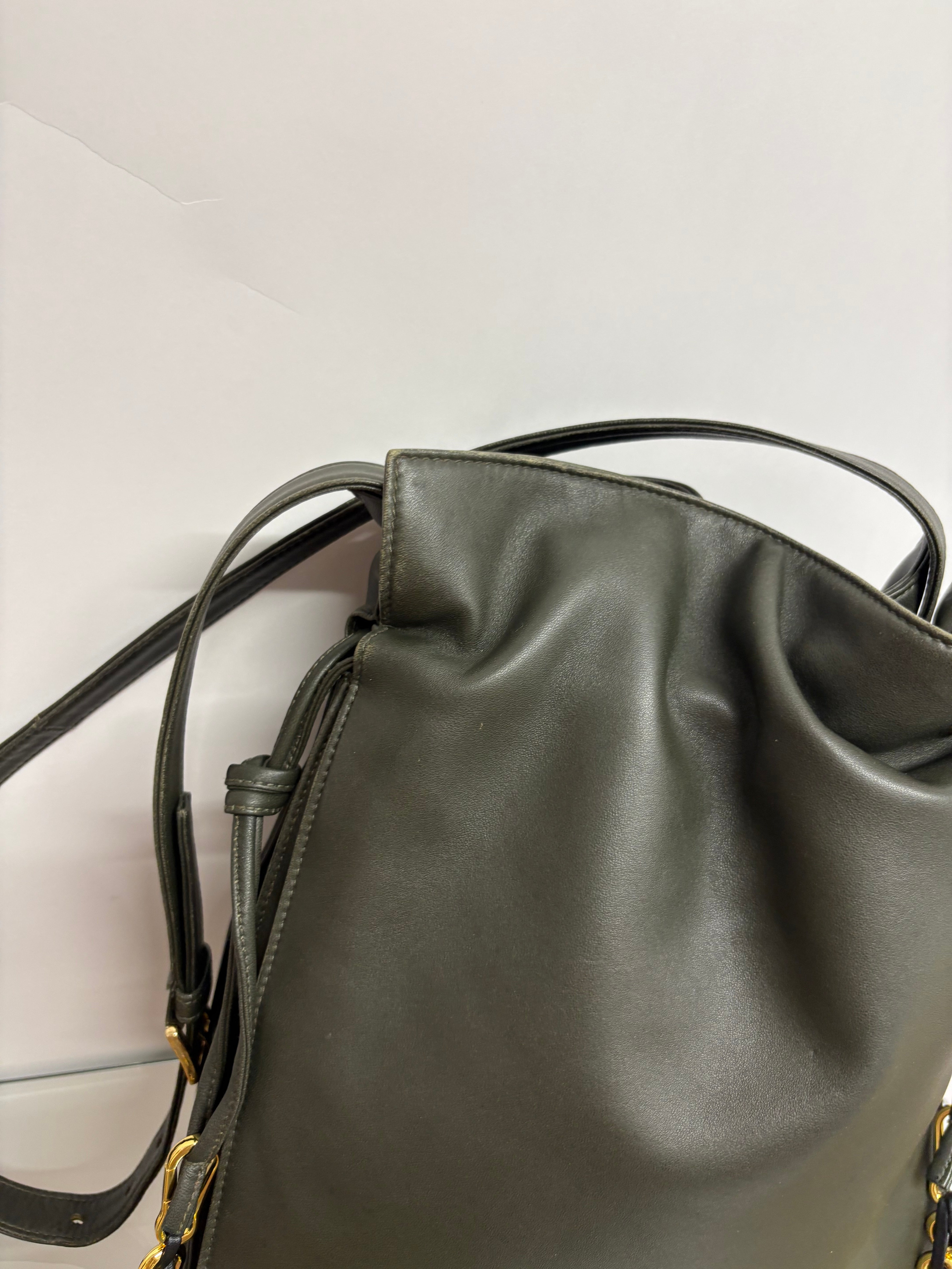 Loewe Flamenco Mediano Vintage Verde Oliva