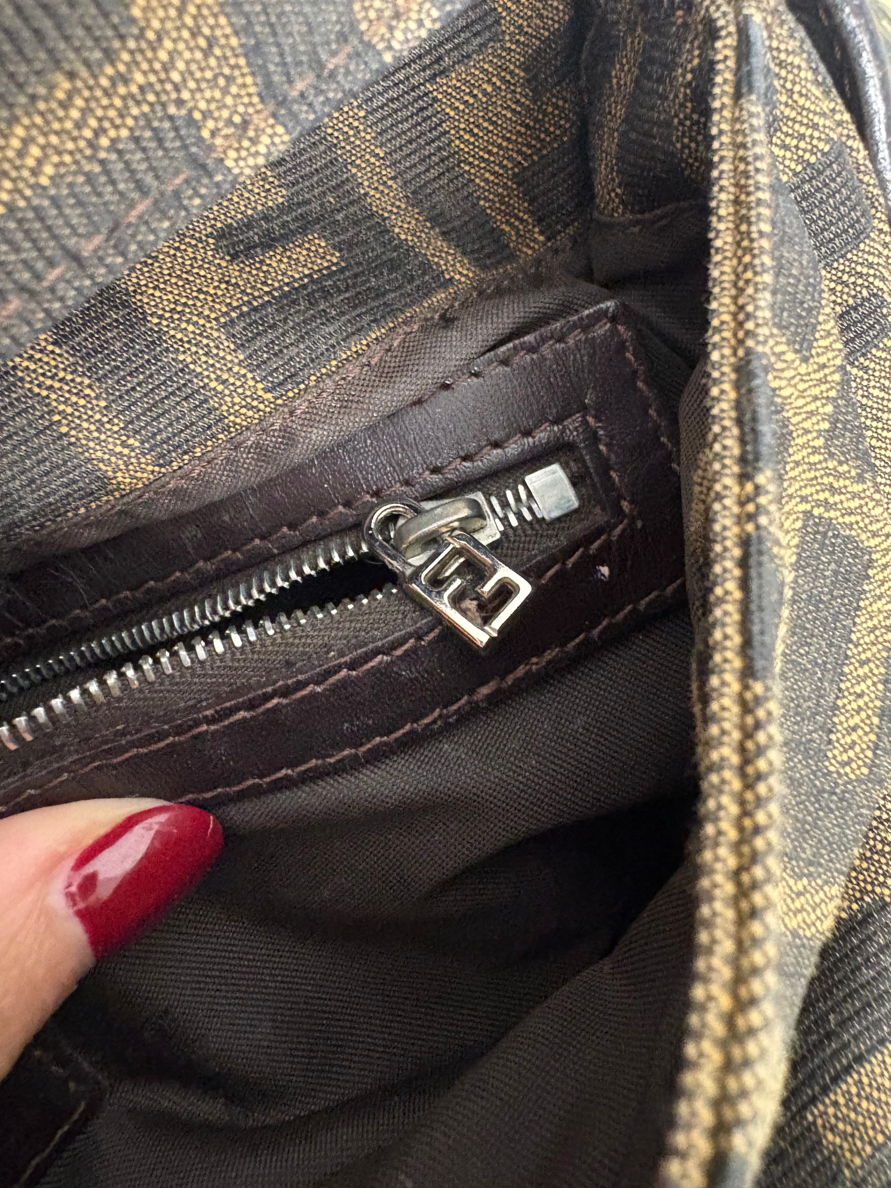 Fendi Baguette Zucca Marrón Vintage