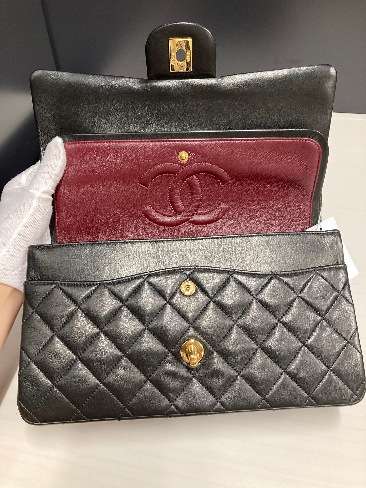 Chanel timeless doble flap 25 negro