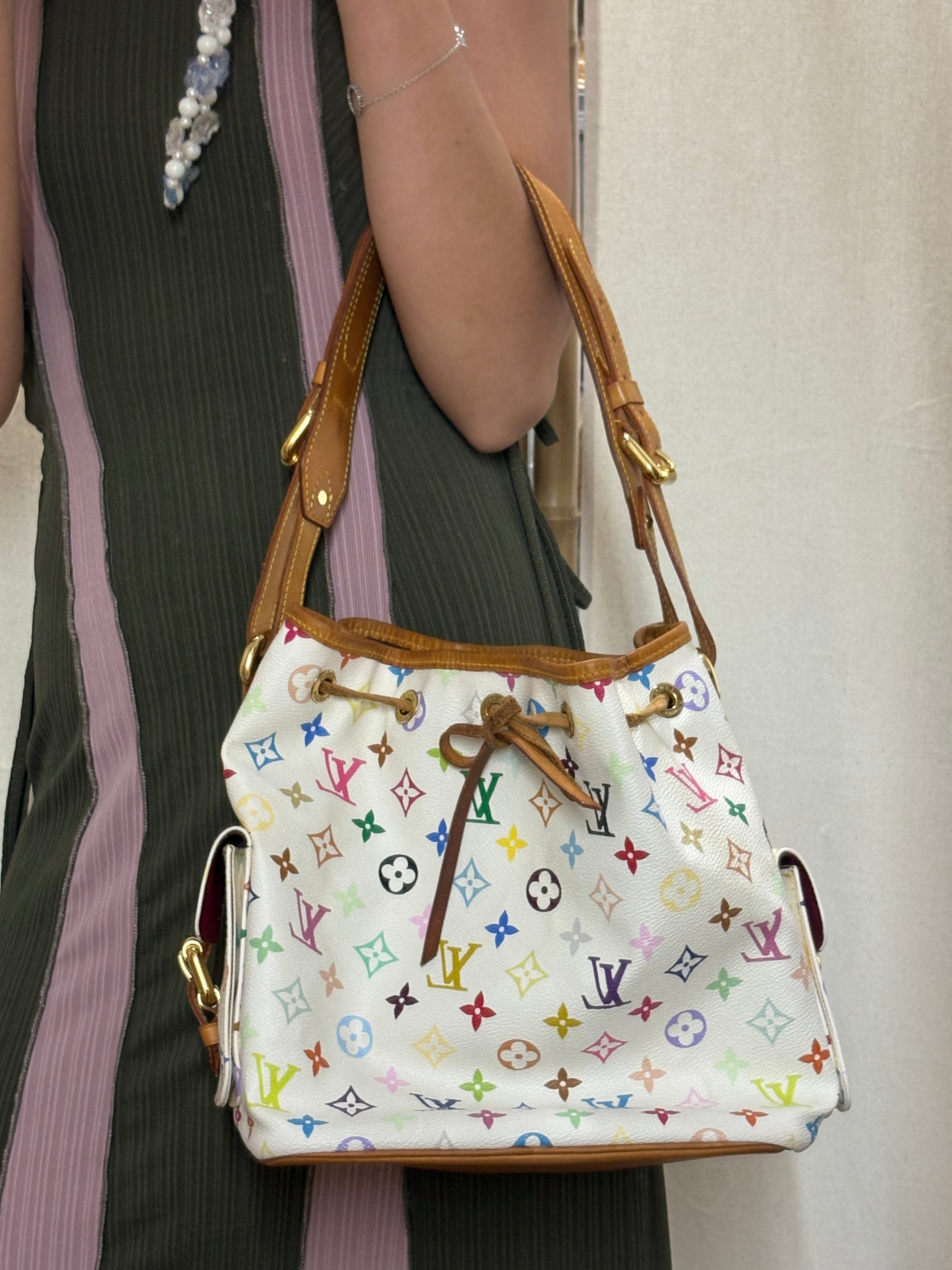Louis Vuitton x Takashi Murakami Petit Noé Multicolor White – Edición Limitada