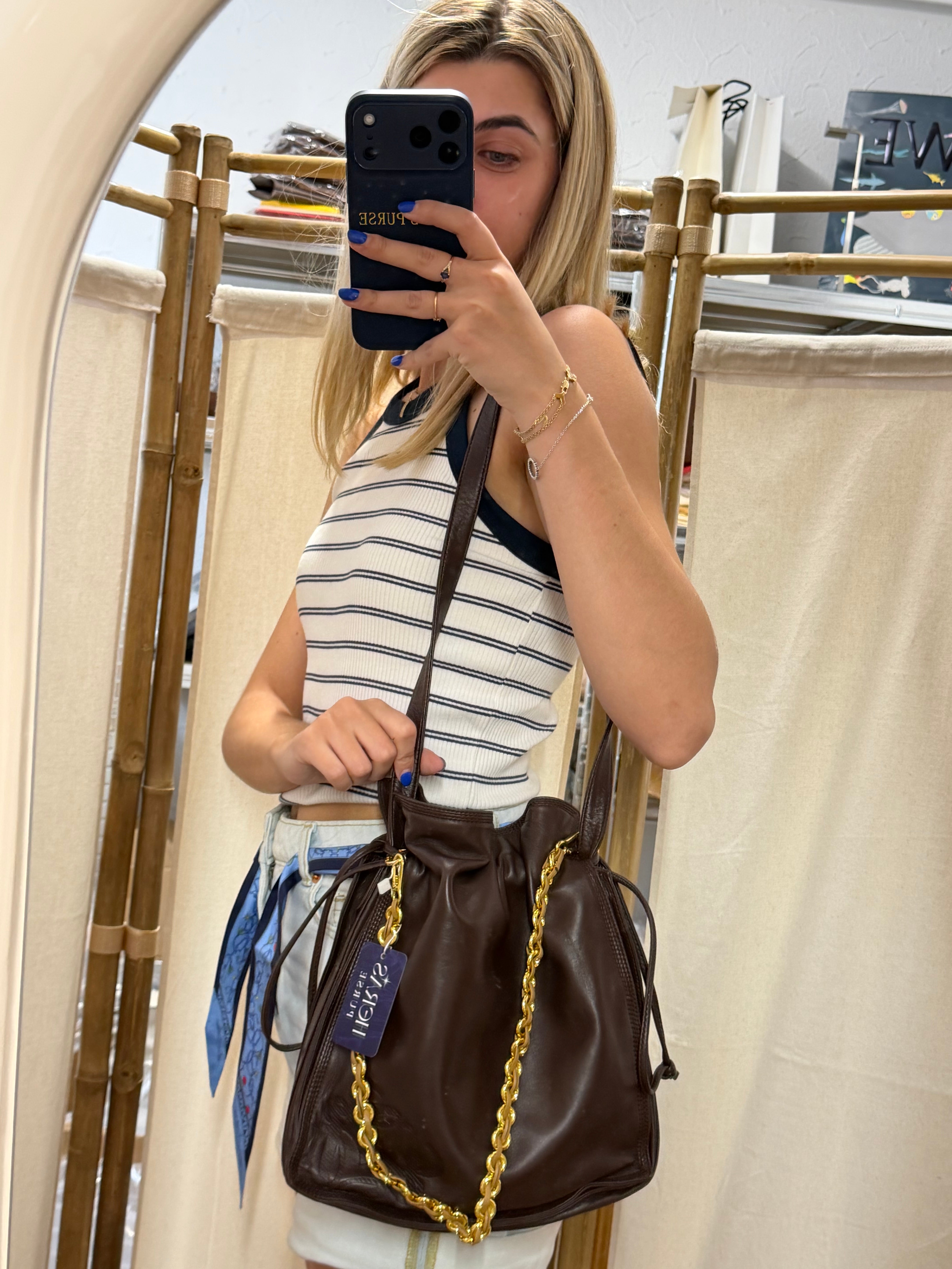 Loewe Flamenco Bag Vintage | Piel Nappa Marrón Chocolate