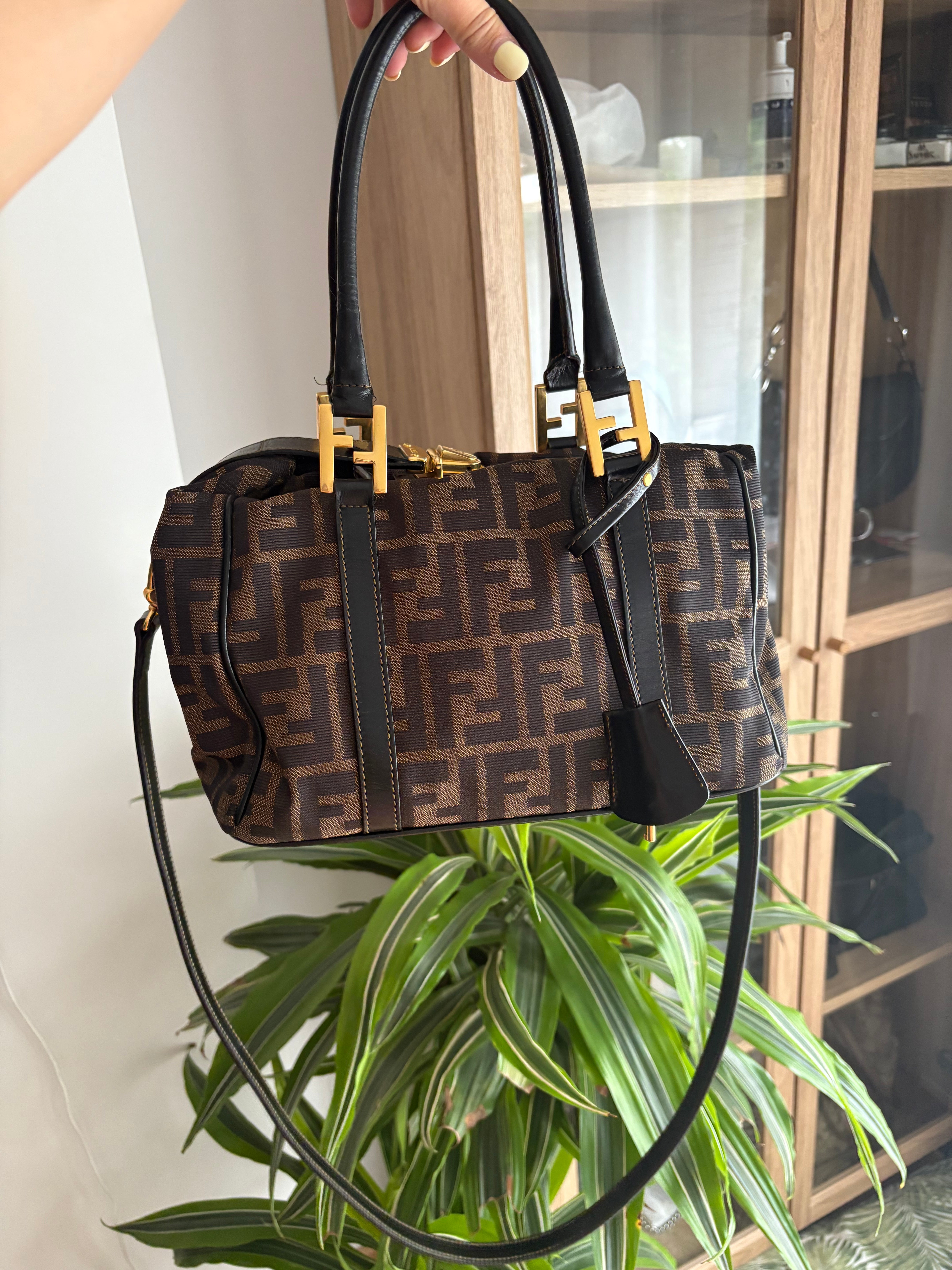 Fendi Zucca 2 way bandolera