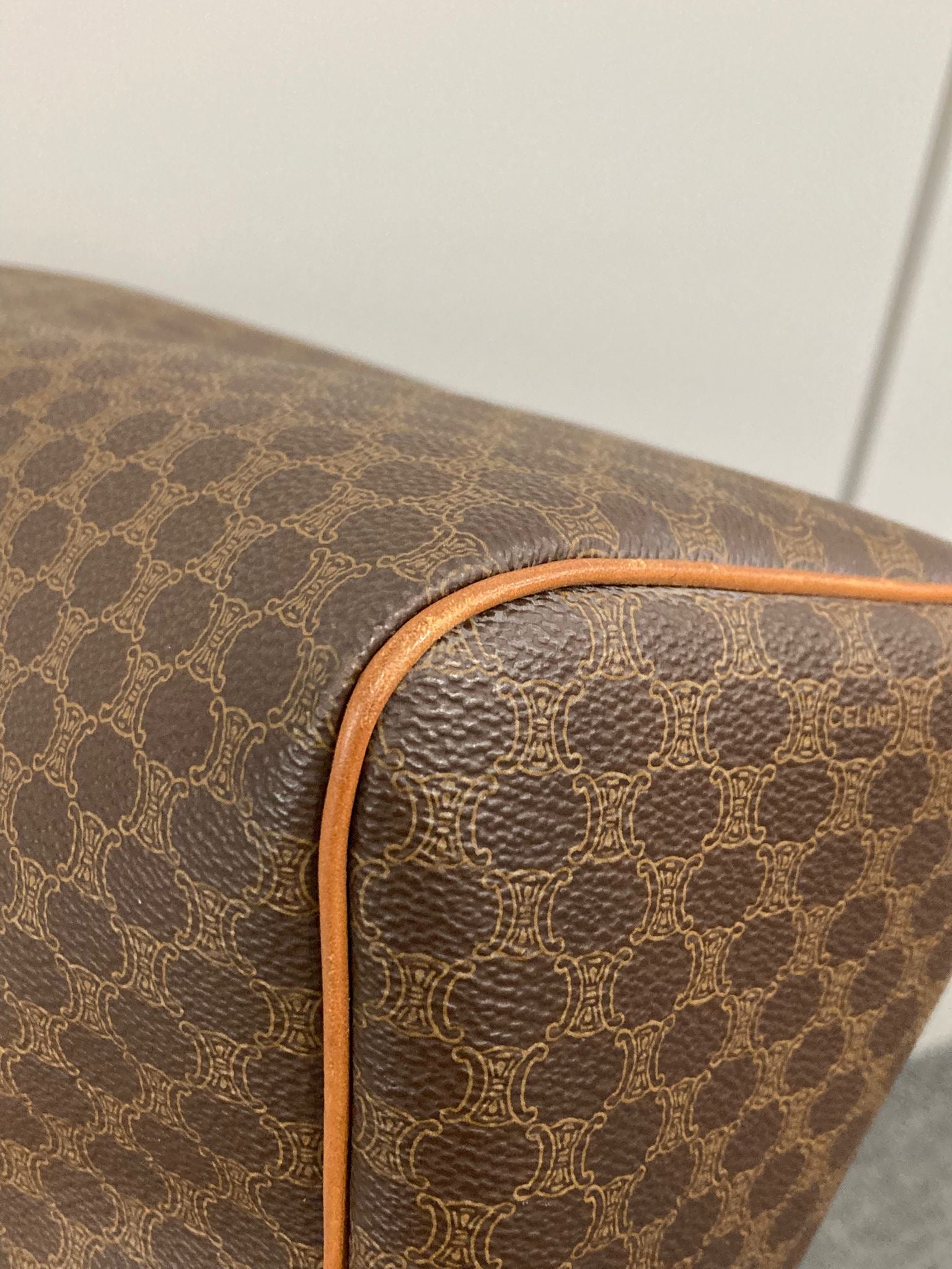 CÉLINE Macadam Handbag Vintage Marrón