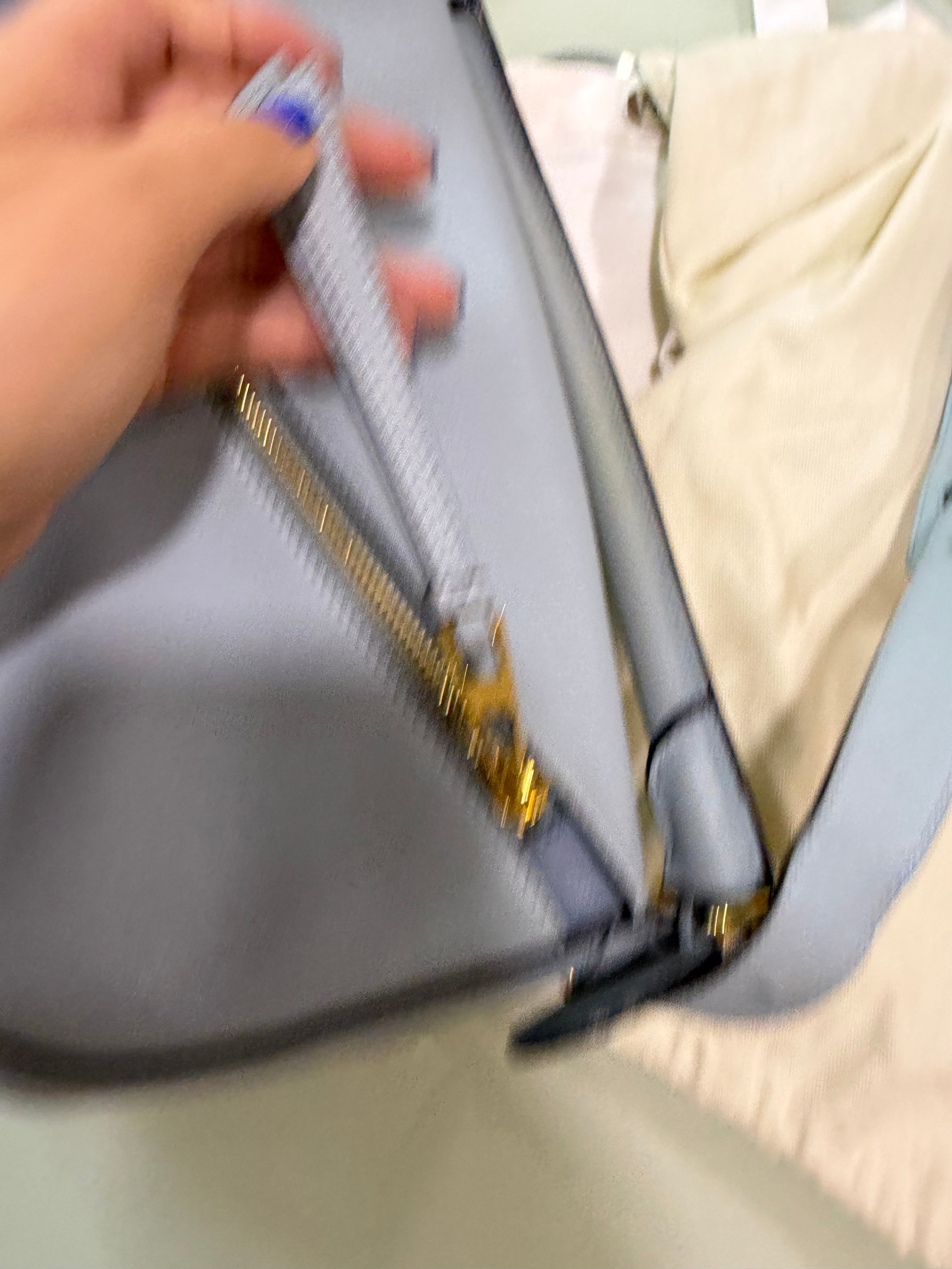 Loewe puzzle bag mediano tricolor sky baby blue