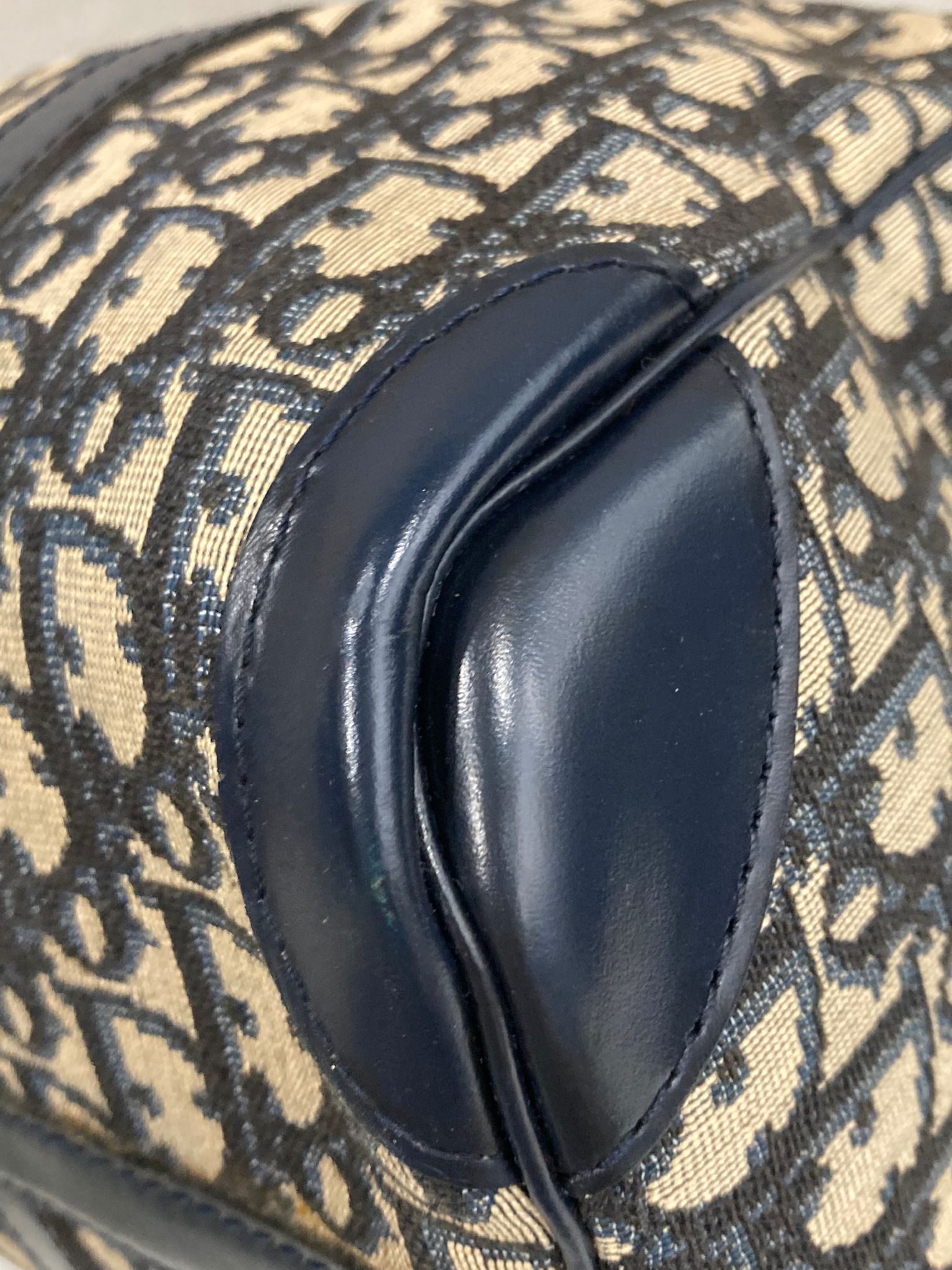 Dior Trotter bowling 30 Boston Canvas Monograma Azul