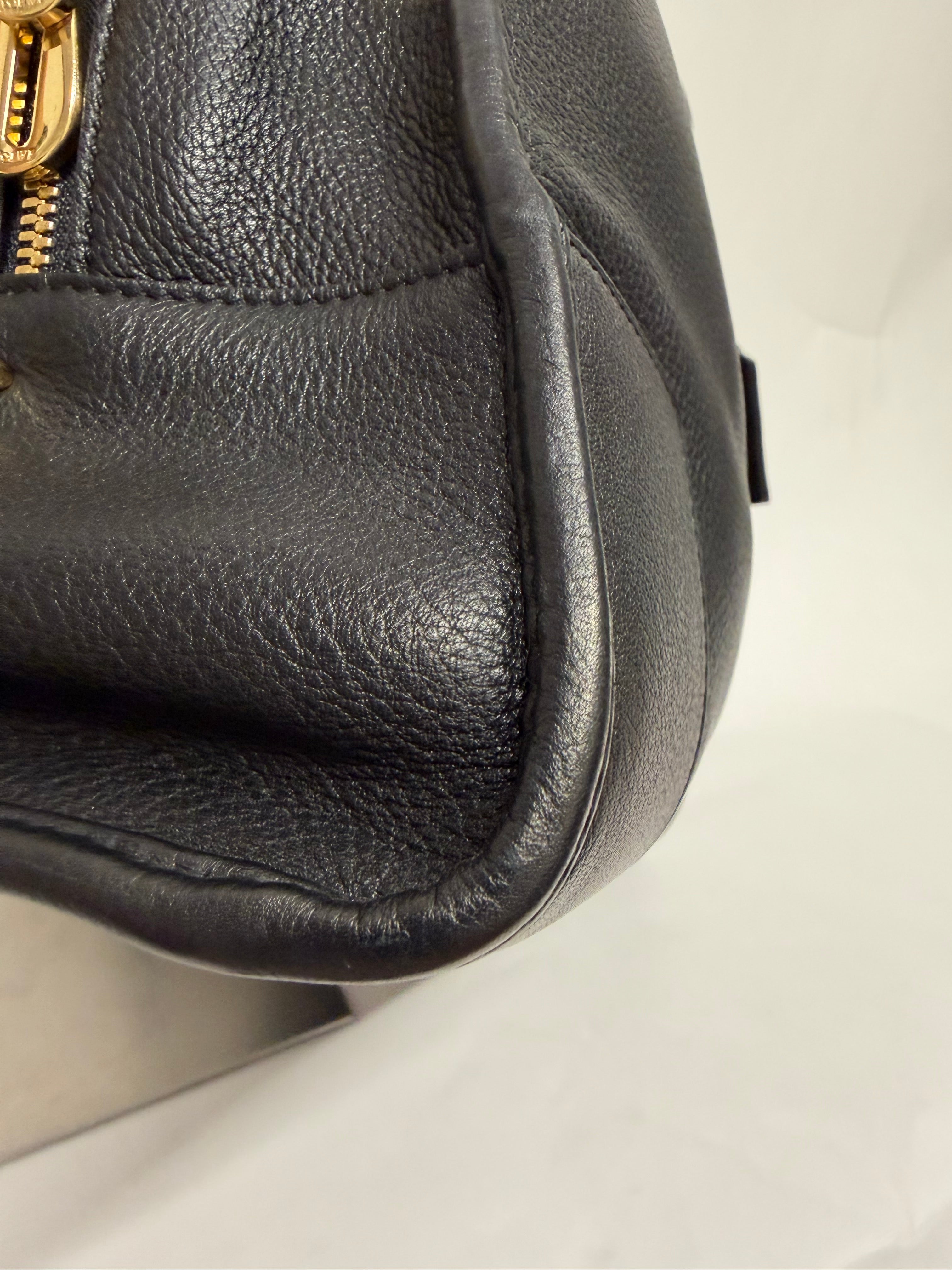 Loewe Amazona 36 | Piel Negra Herrajes dorados