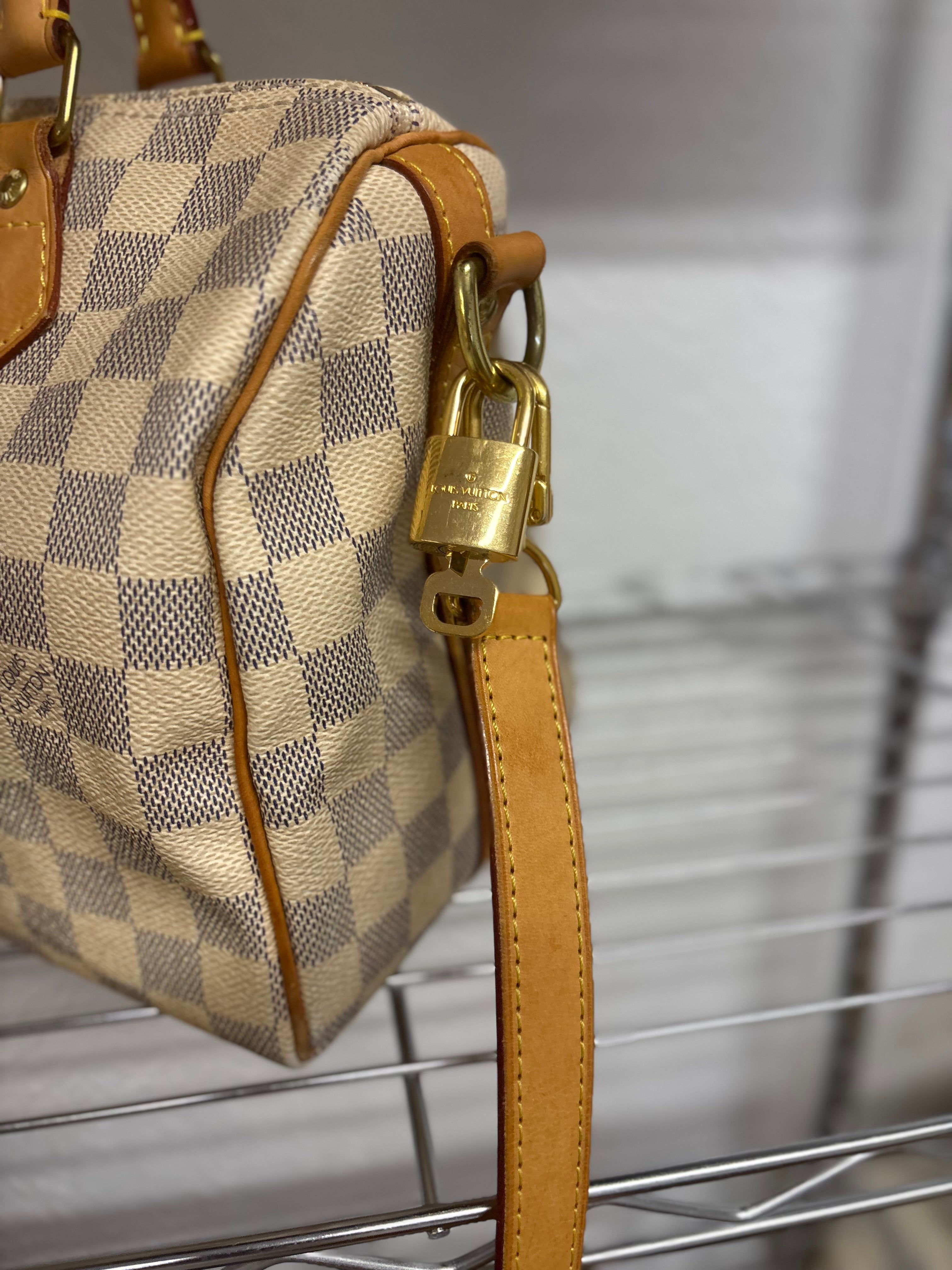 Louis Vuitton Speedy Bandoulière 25 Damier Azur