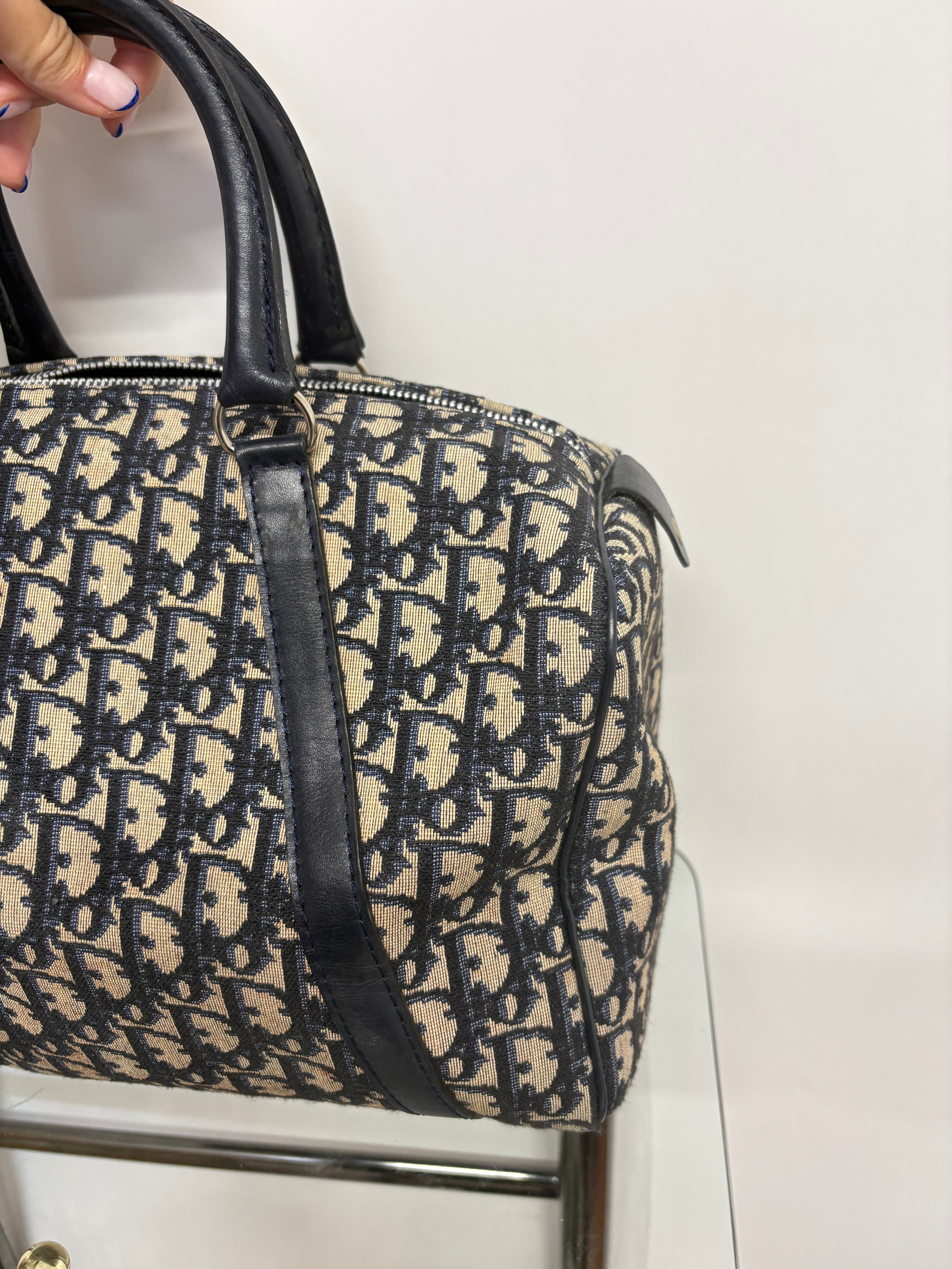 Christian Dior Bowling Trotter 30 Oblique Azul