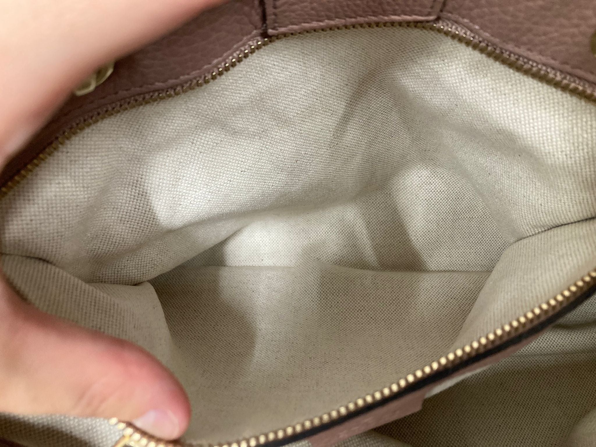 Gucci Bamboo 2Way Bag en piel rosa empolvado y bandolera