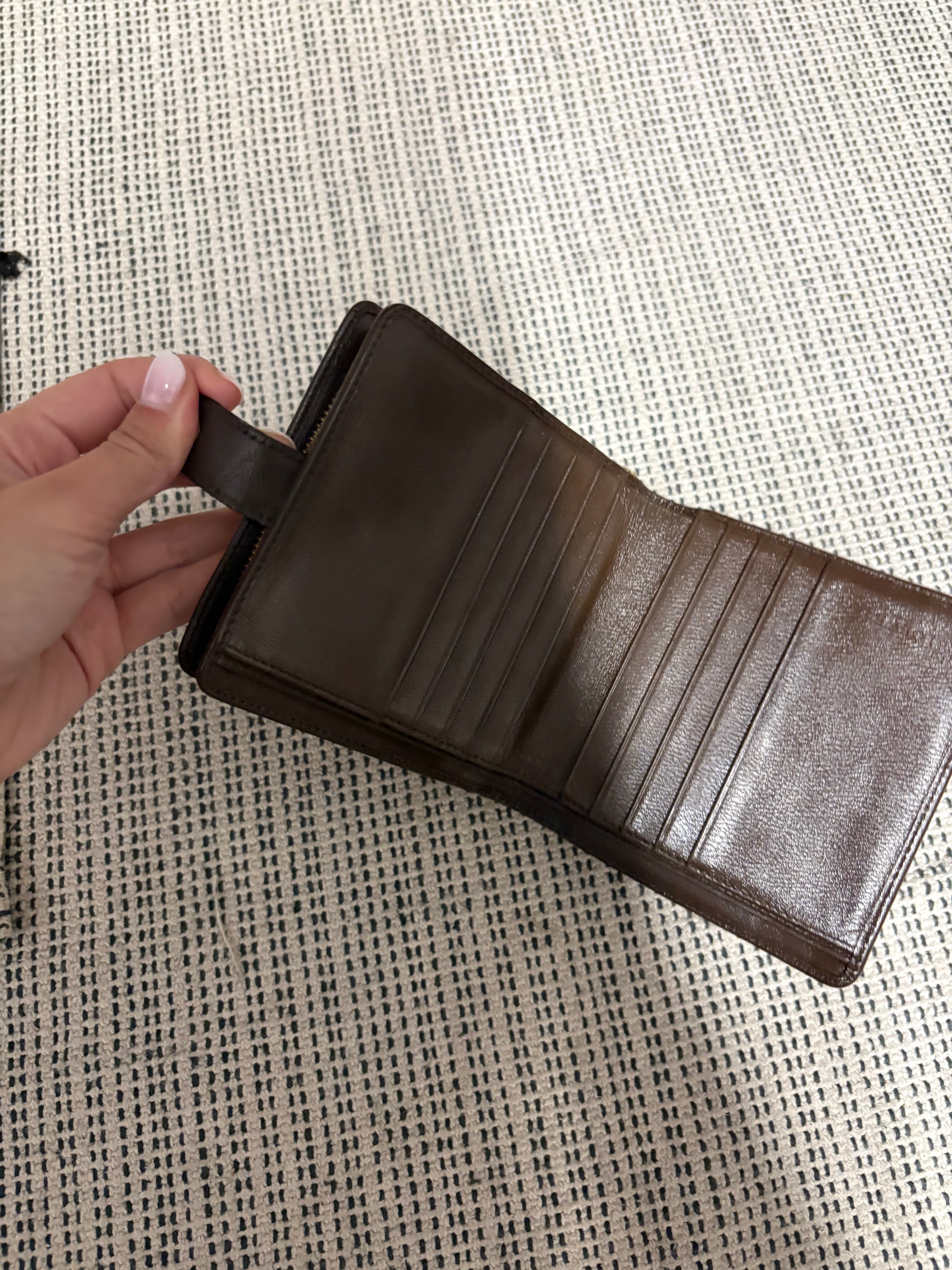 Loewe hobo vintage marron con cartera incluida