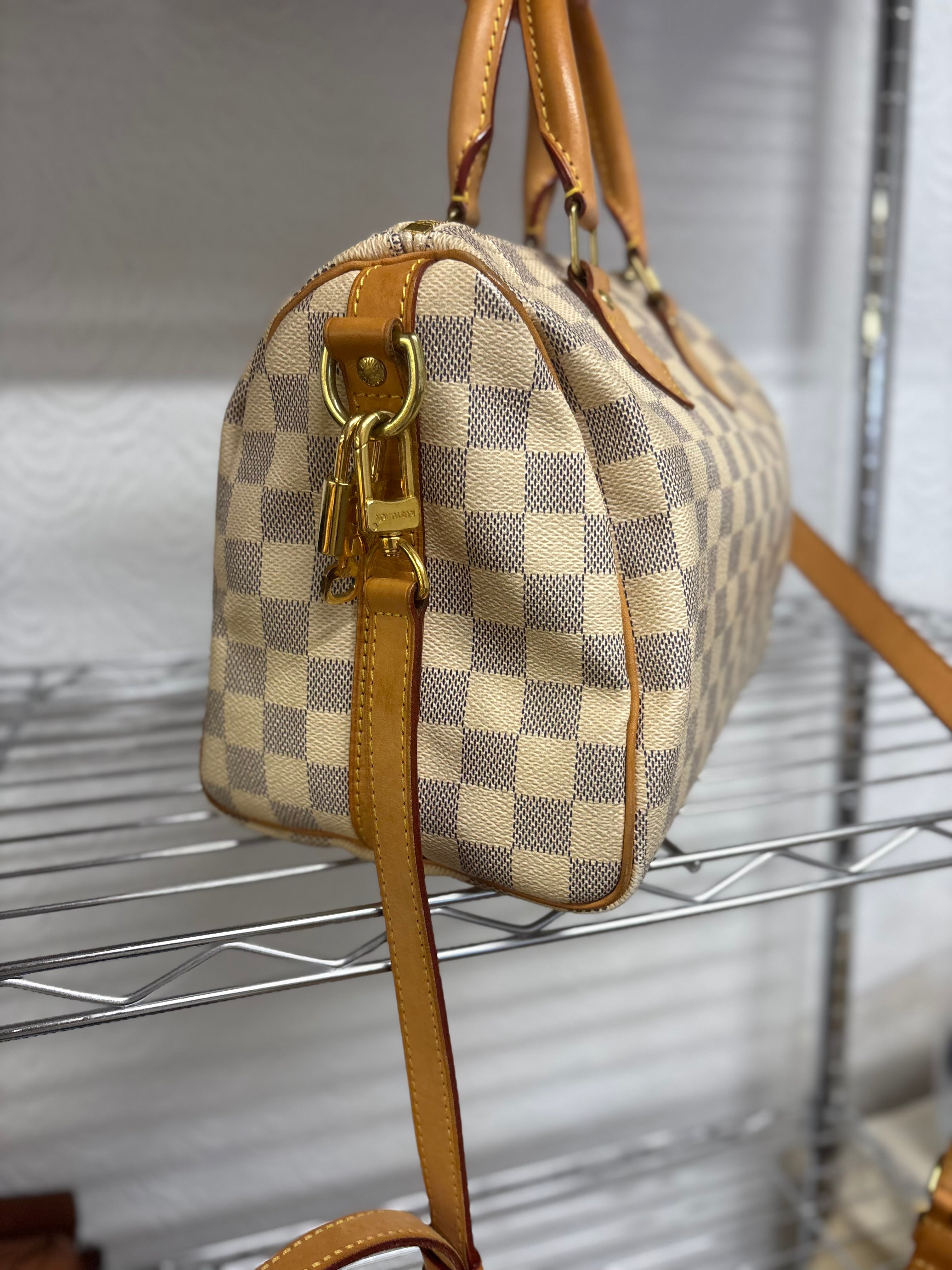 Louis Vuitton Speedy Bandoulière 25 Damier Azur