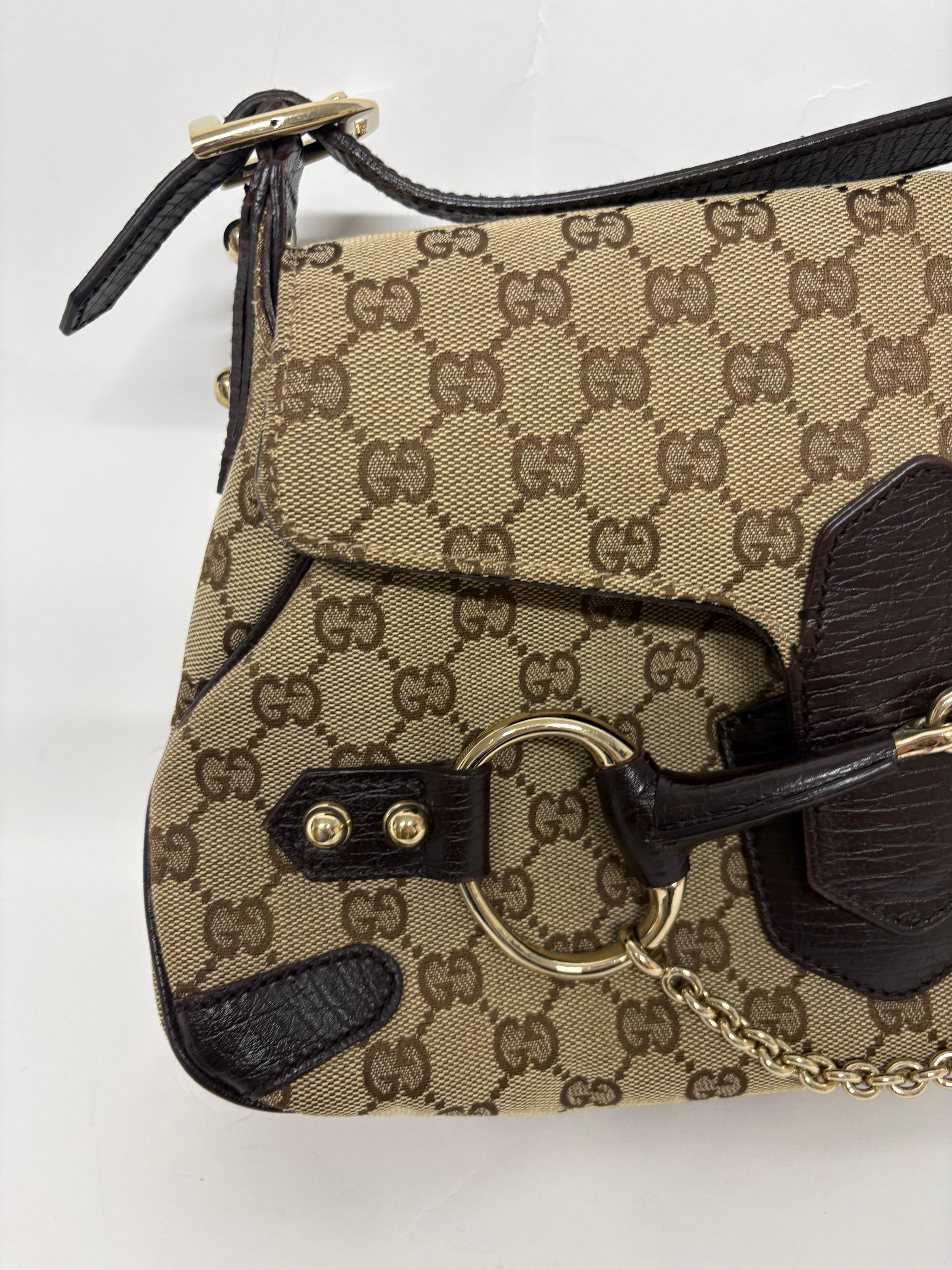Gucci Horsebit Hobo GG Canvas Beige/Marrón – Iconic Chain & Bit