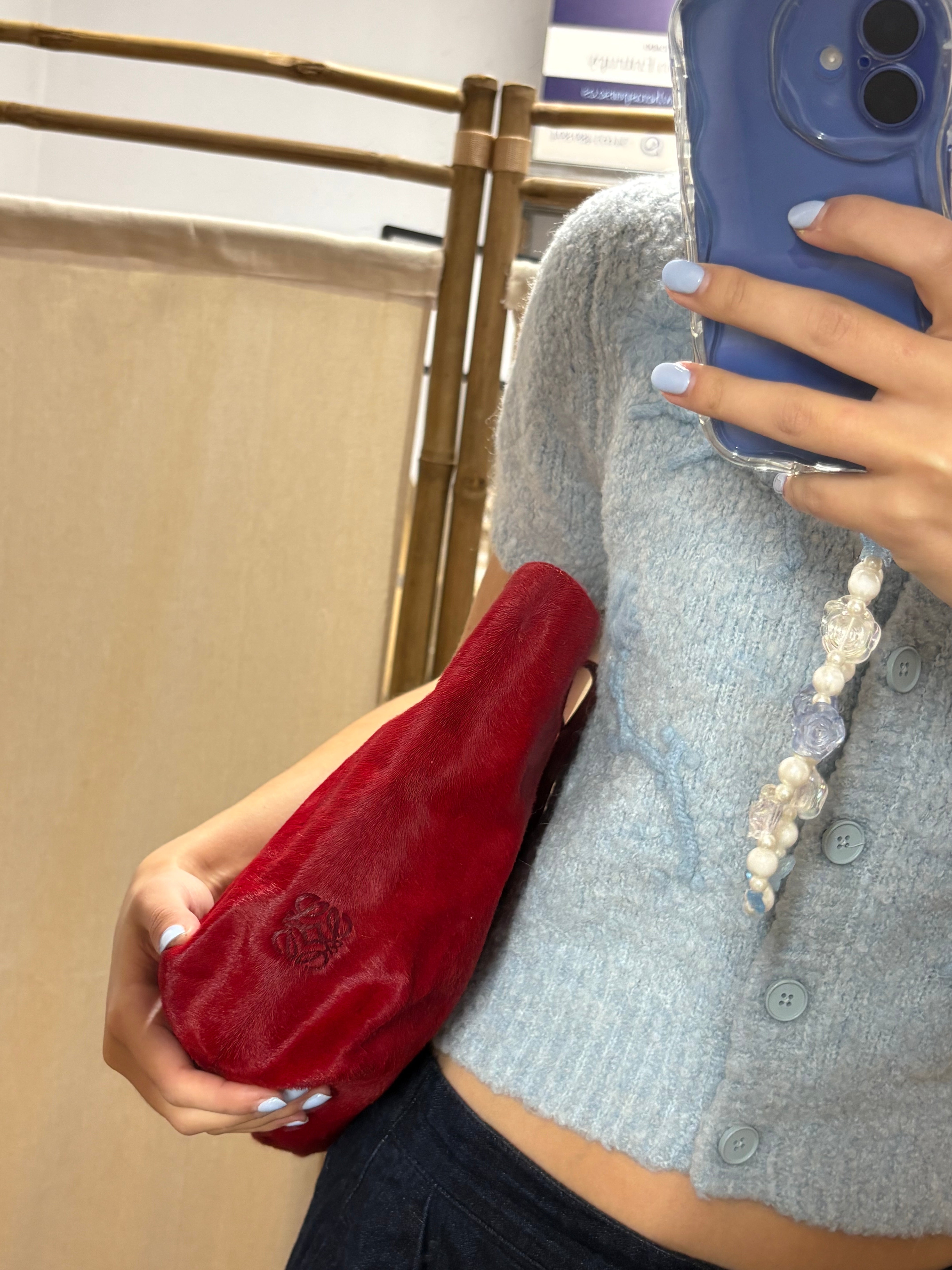 Loewe Vintage Piel de Potro Roja Anagram Original