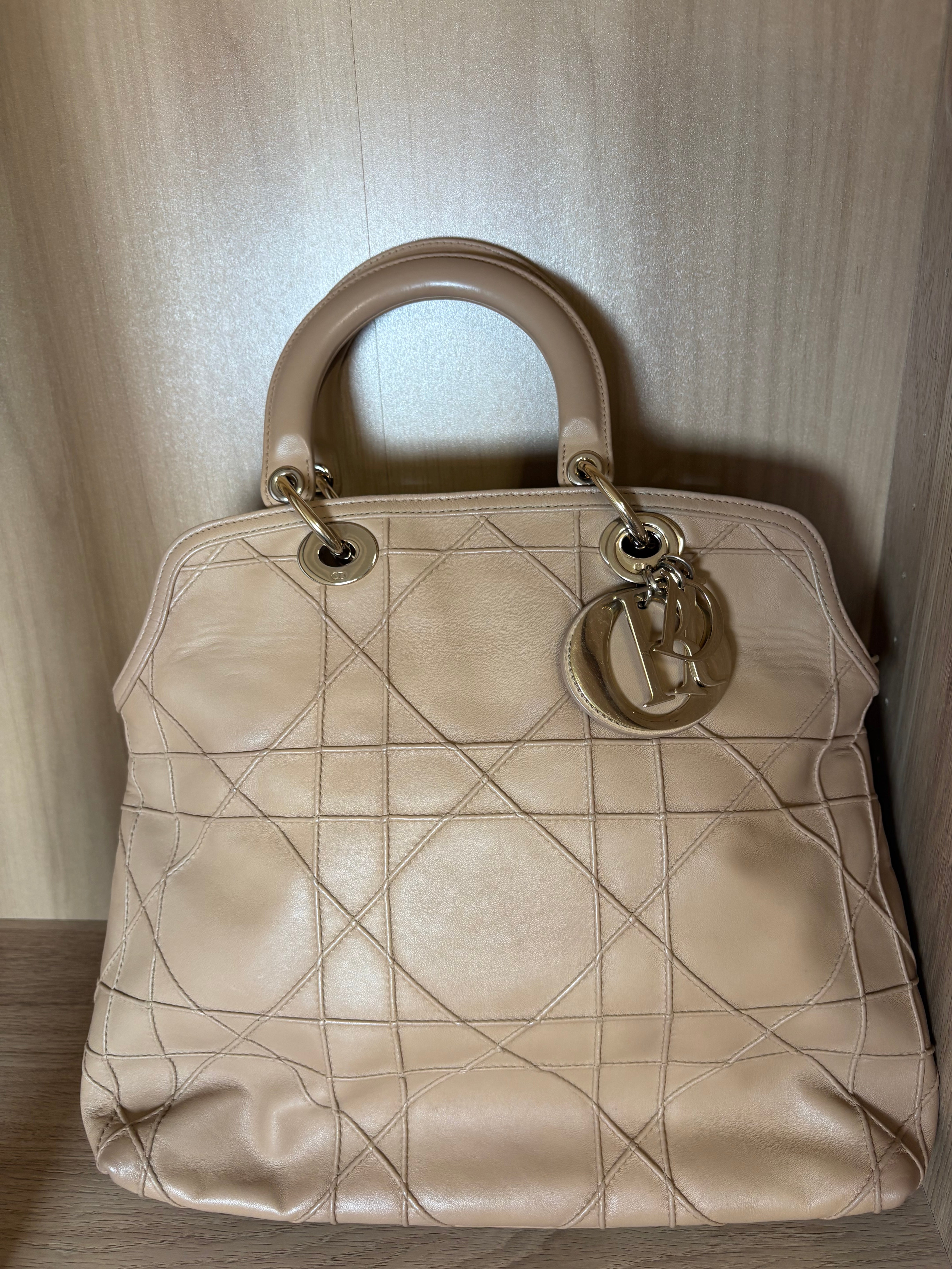Dior Granville large tote beige camel bandolera