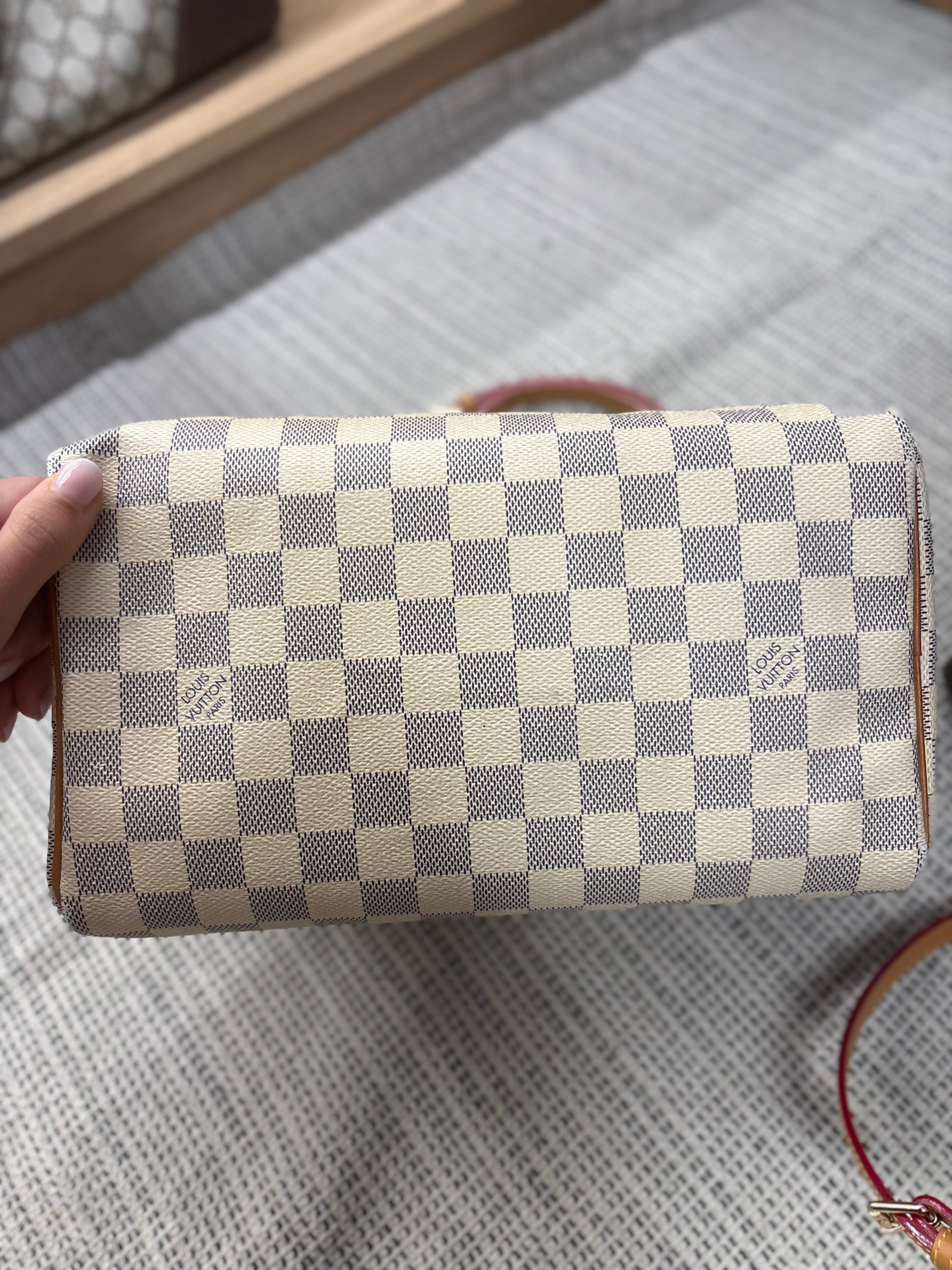 Louis Vuitton Speedy 25 Damier Azur con bandolera extra