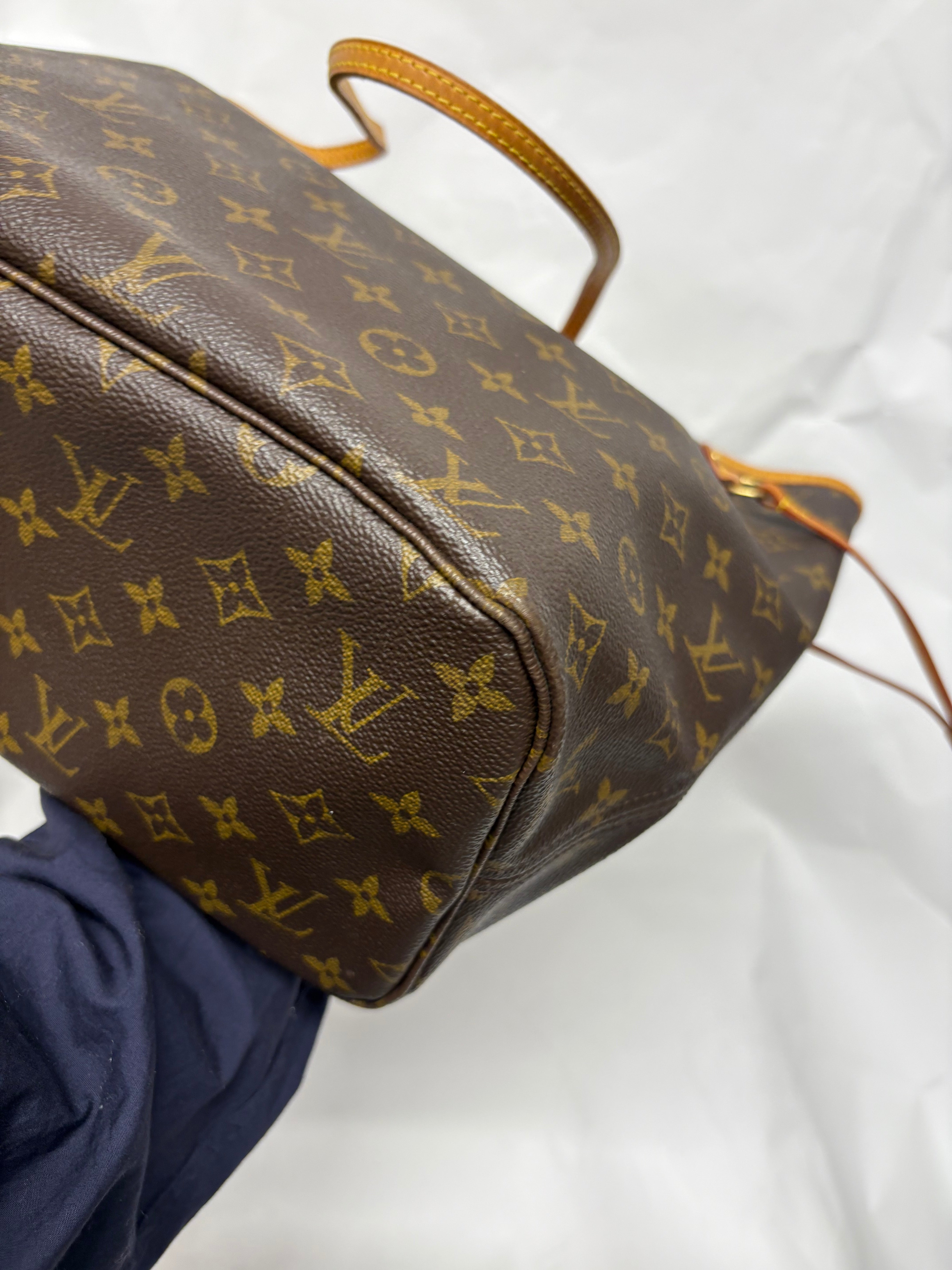 Louis Vuitton Neverfull MM Monogram y Beige