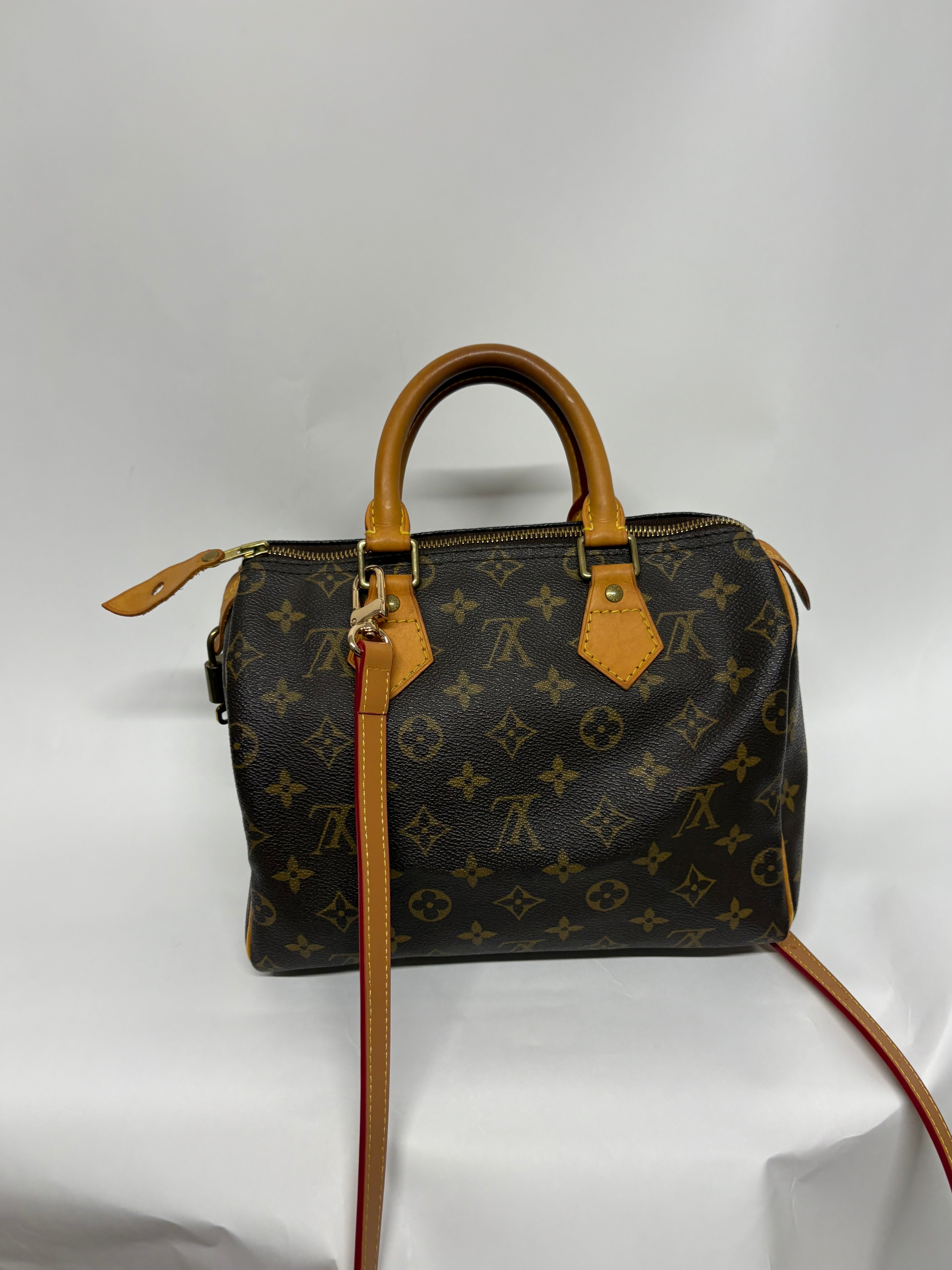 Louis Vuitton Speedy 25 Monogram con bandolera extra