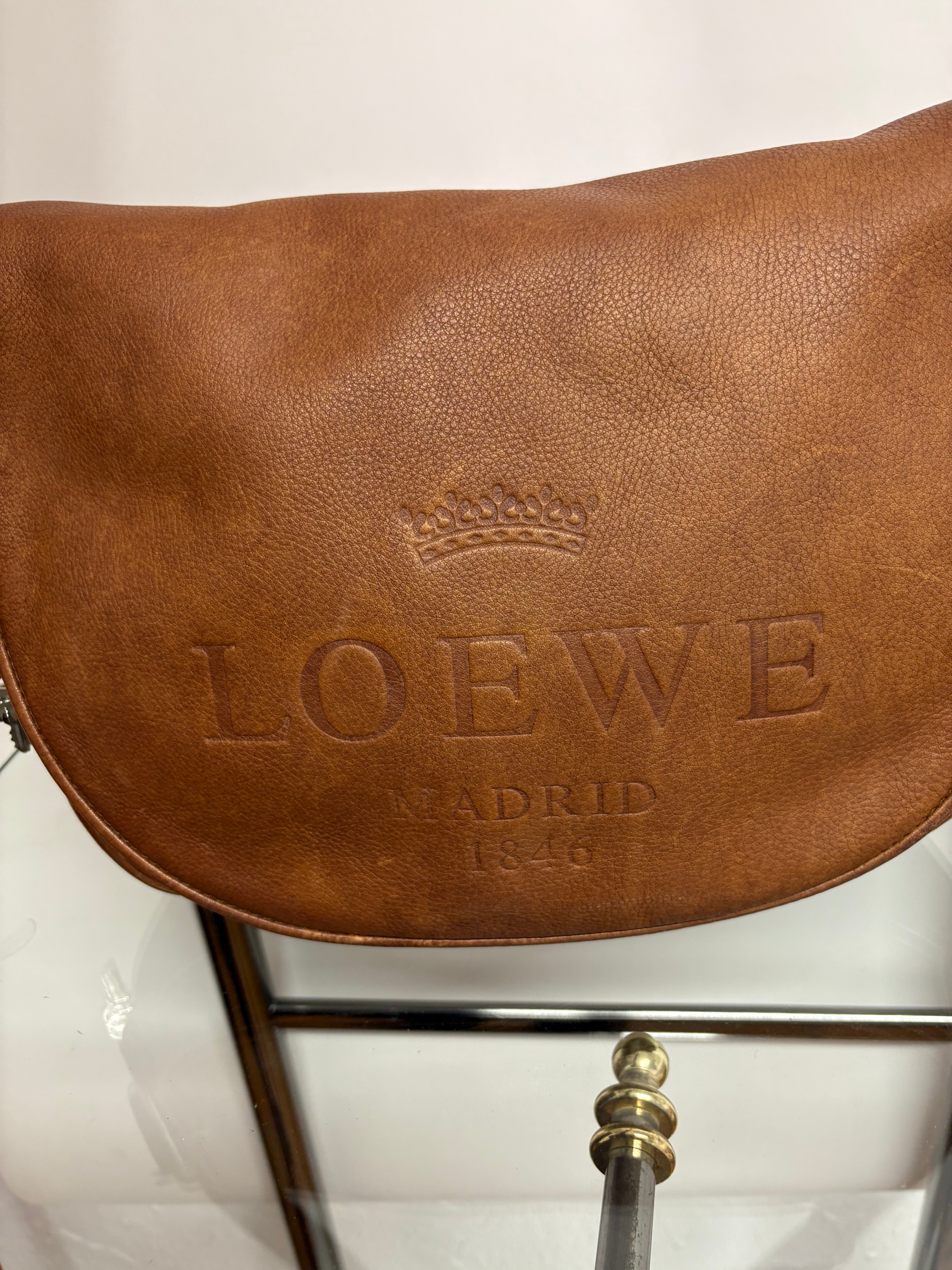 Loewe Heritage Bandolera Grande Piel Marrón · Vintage