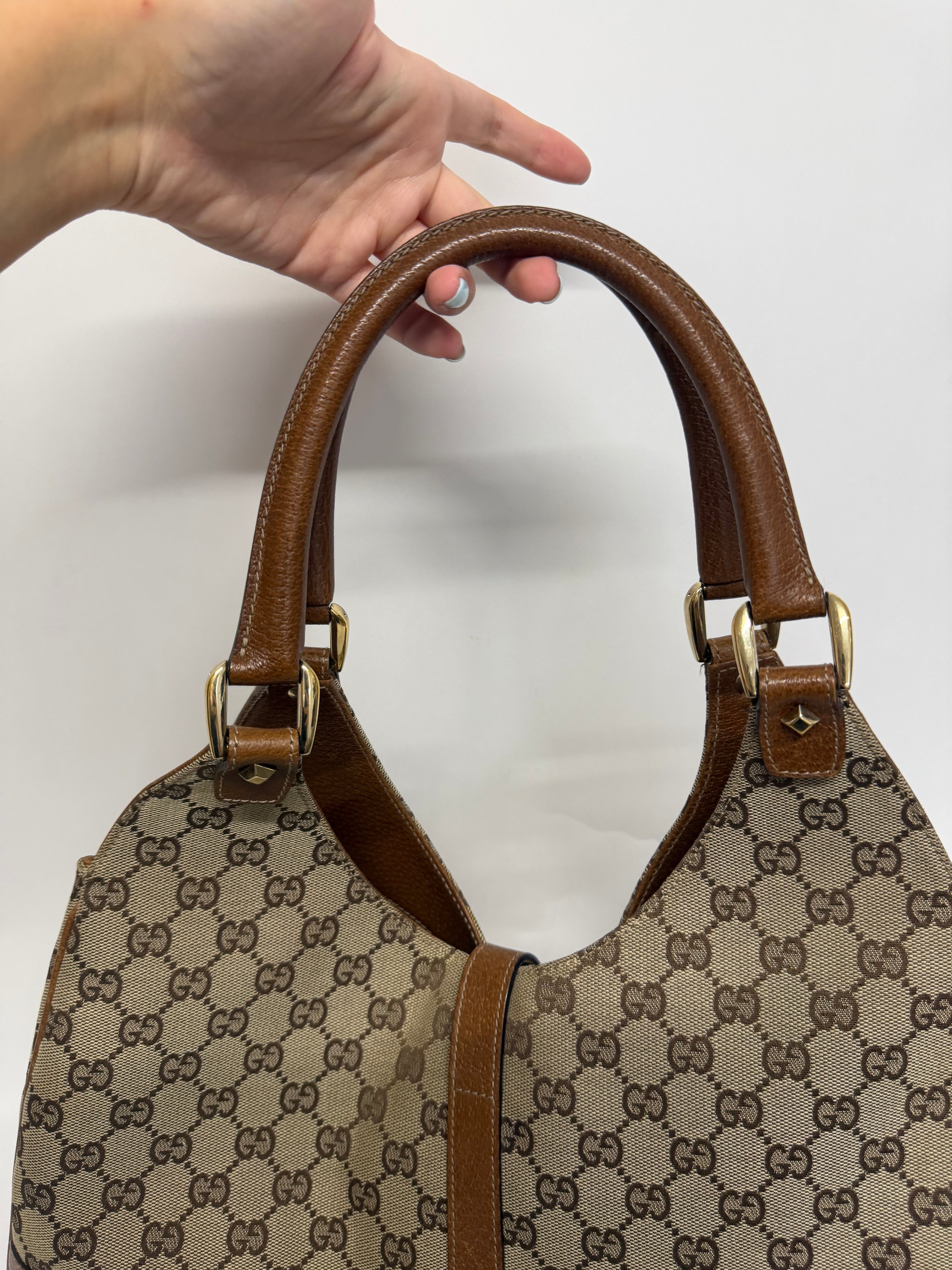 Gucci Jackie GG Canvas Grande Herrajes Dorados