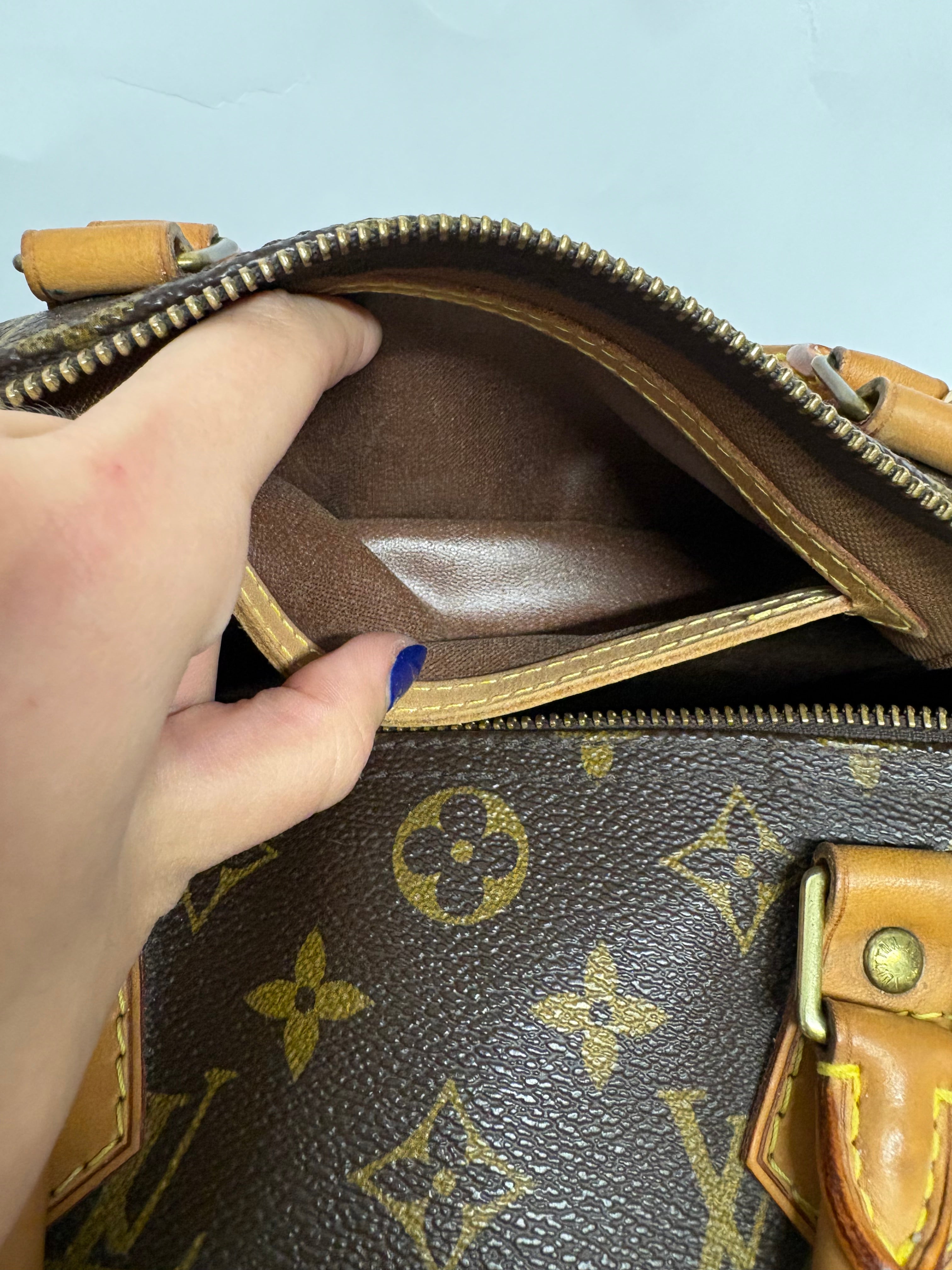 Louis Vuitton Speedy 30 Monogram con bandolera extra