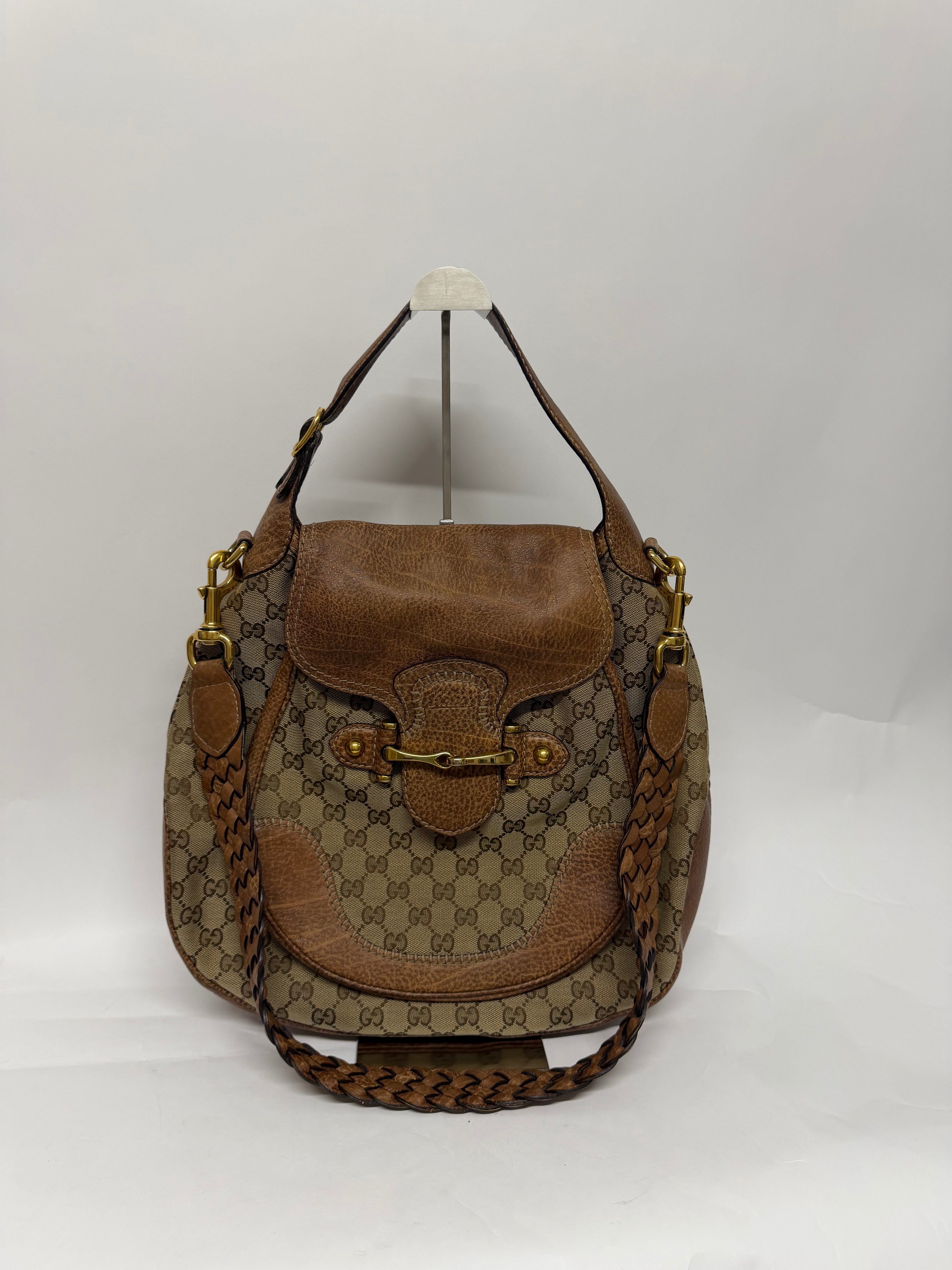 Gucci New Pelham Satchel GG Canvas Large
