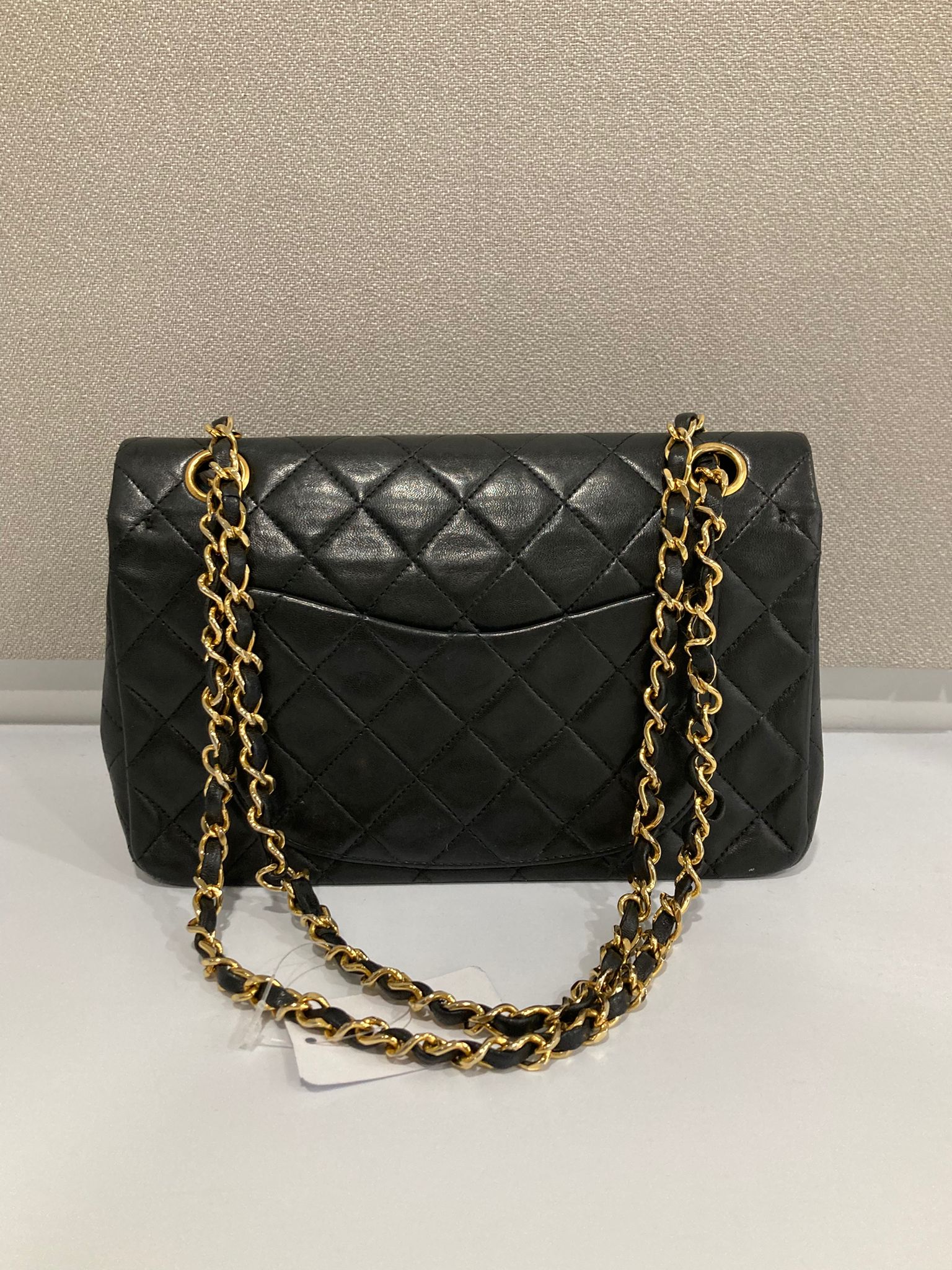 Chanel timeless 23 doble flap negro serie 1