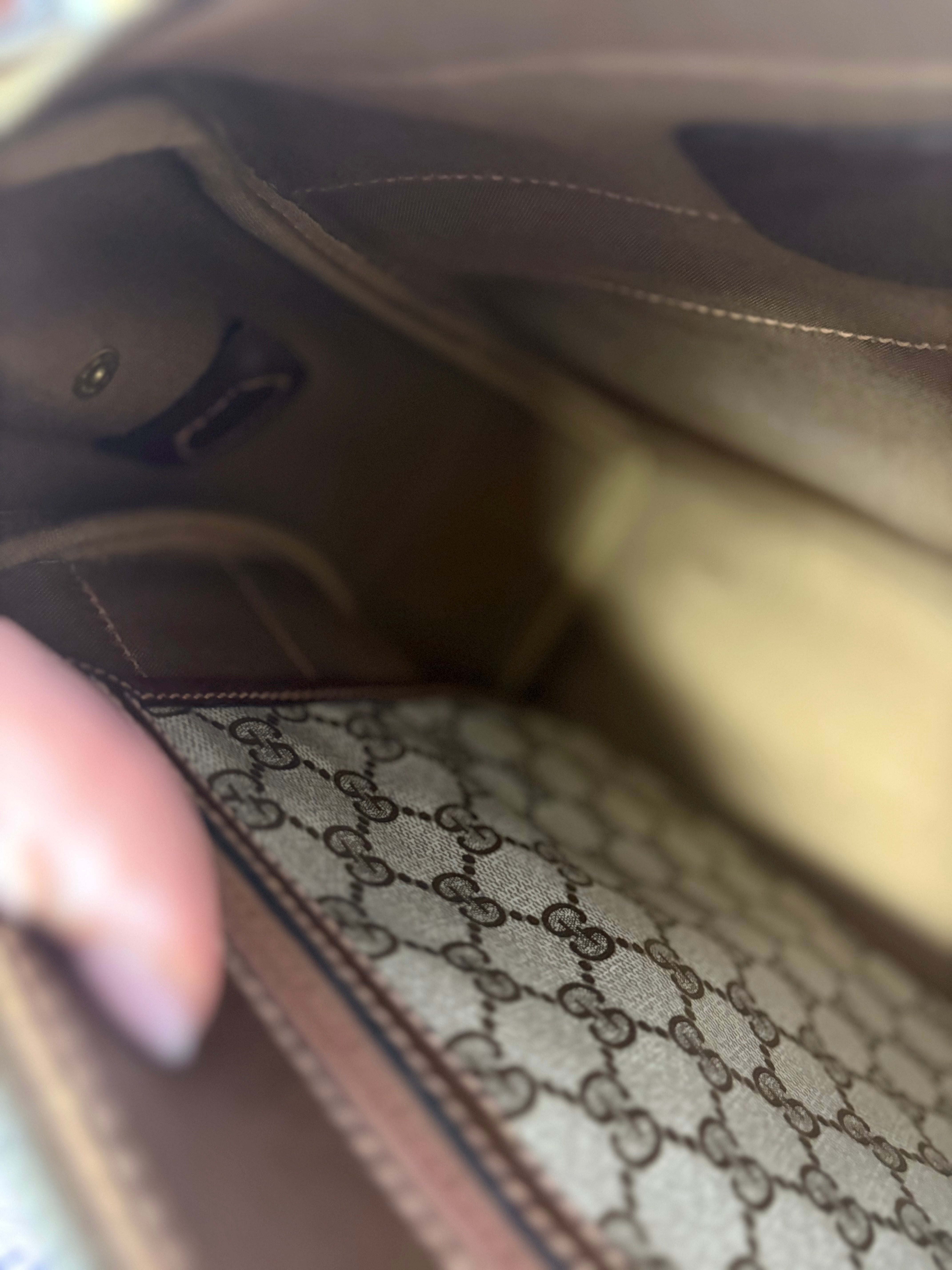 Gucci vintage gg supreme web boston XXL bag