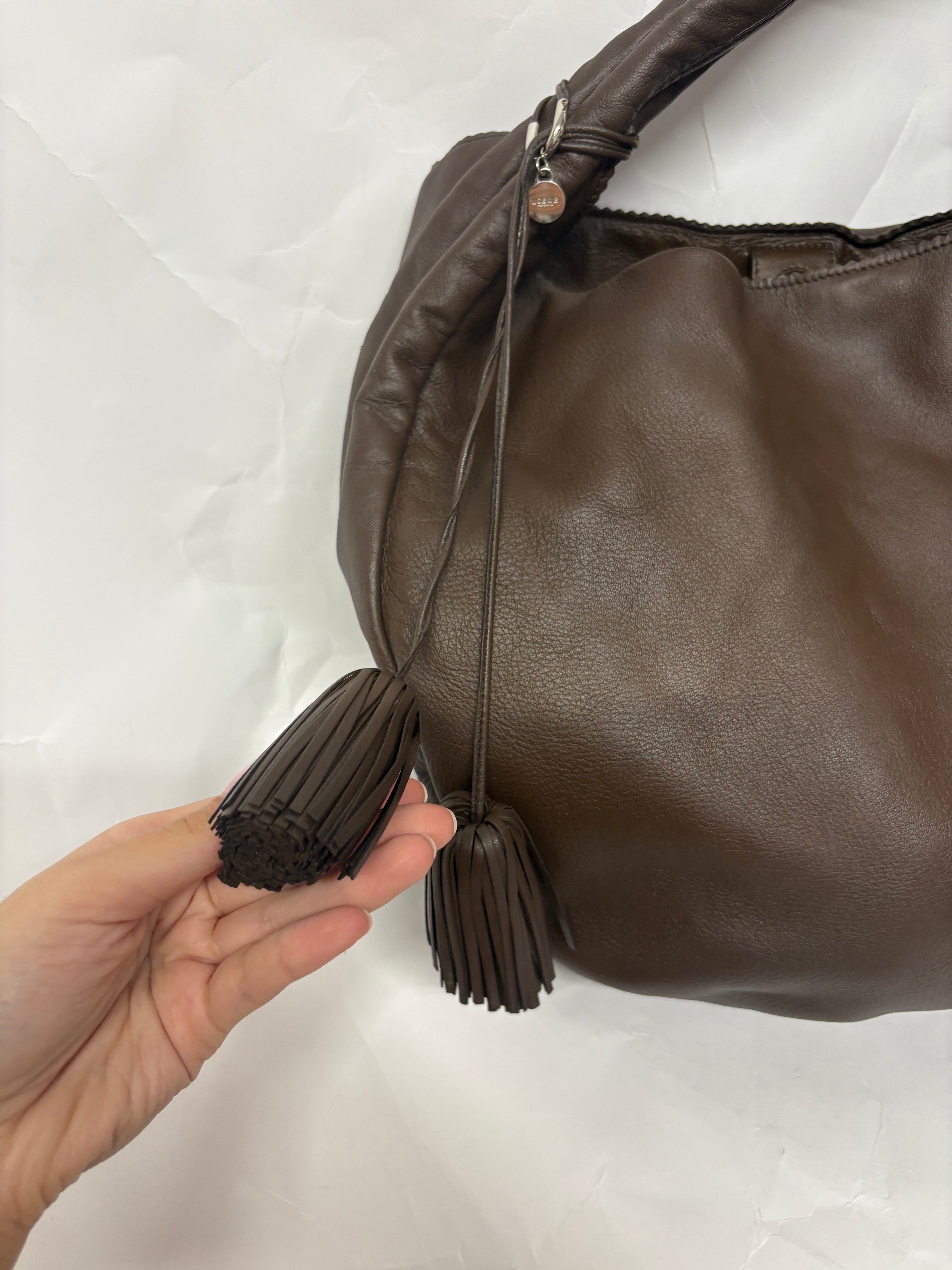 Loewe hobo vintage marron con cartera incluida