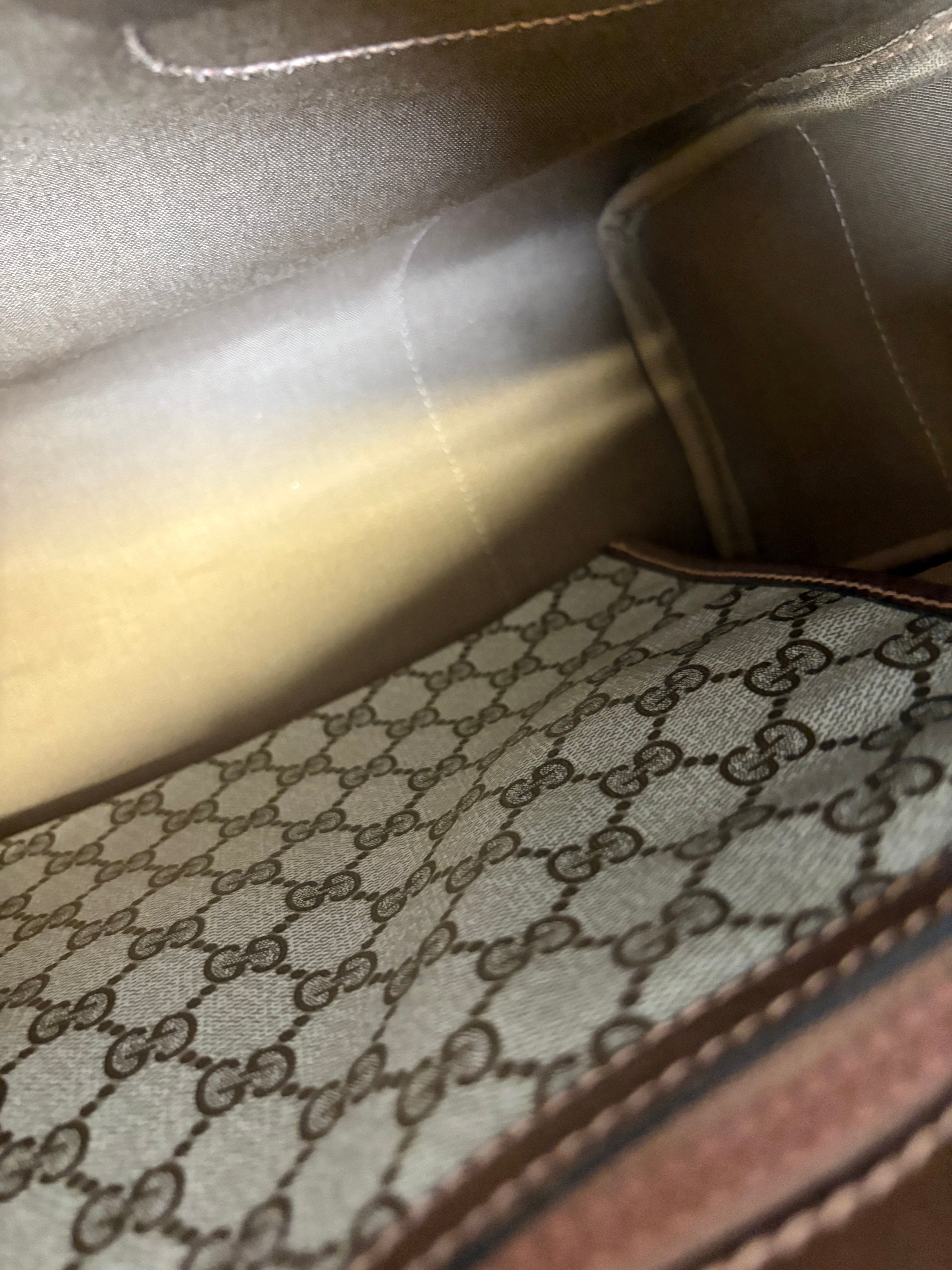 Gucci vintage gg supreme web boston XXL bag