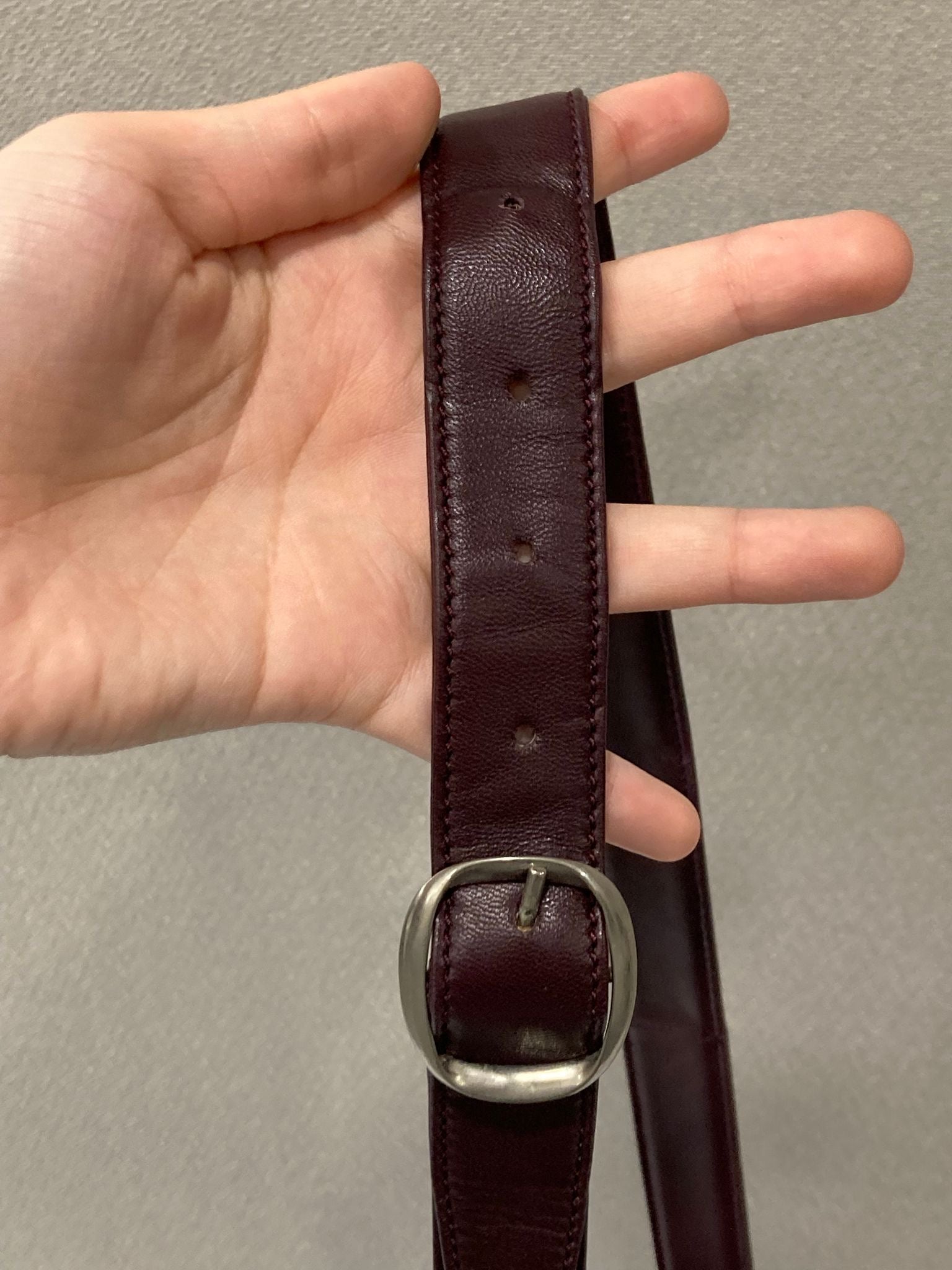 Loewe Flamenco Mediano burdeos Bandolera Piel Napa de Cordero