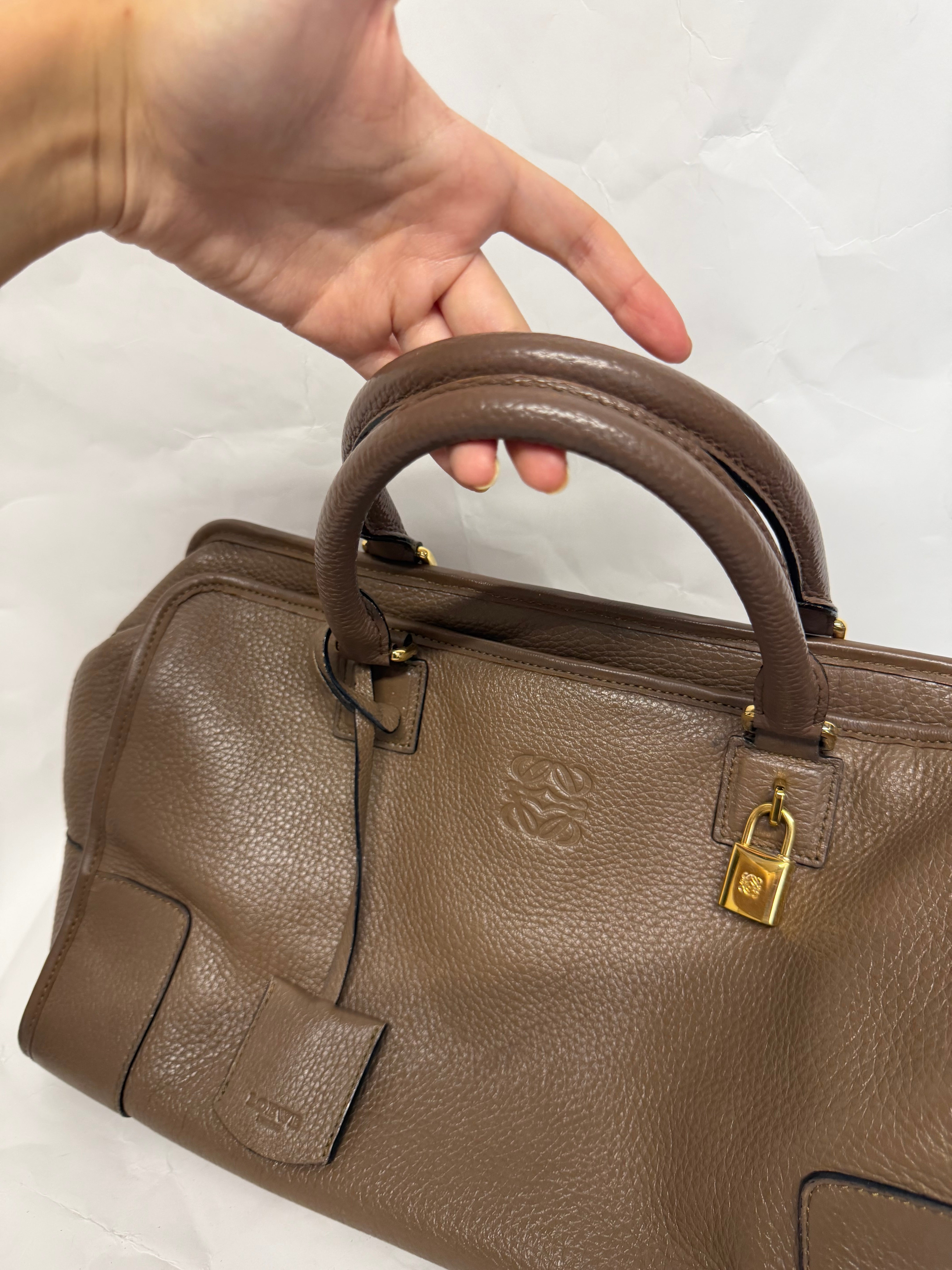 Loewe Amazona 36 Piel Becerro Marrón