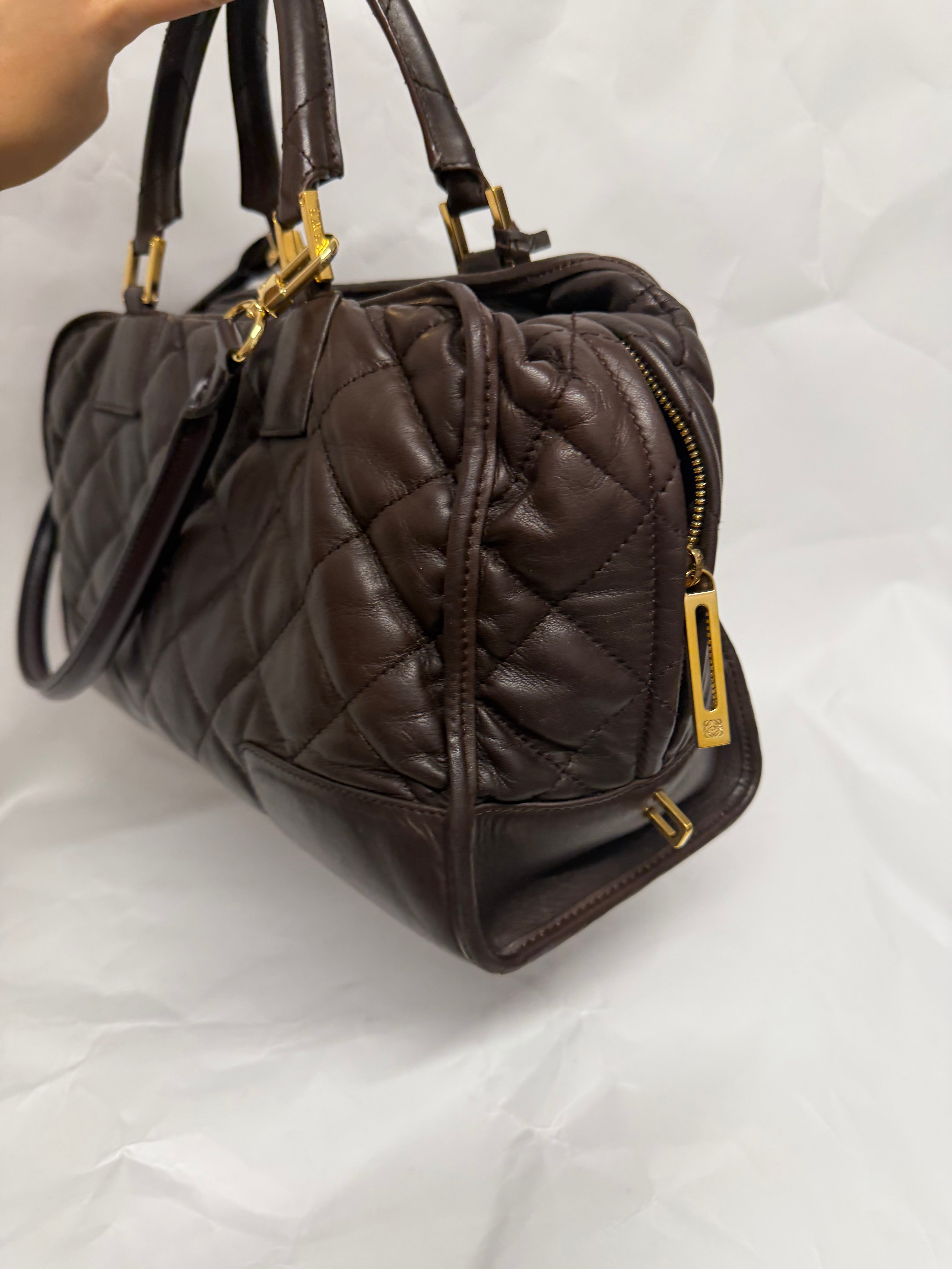 Loewe Amazona 36 Acolchada | Marrón Chocolate