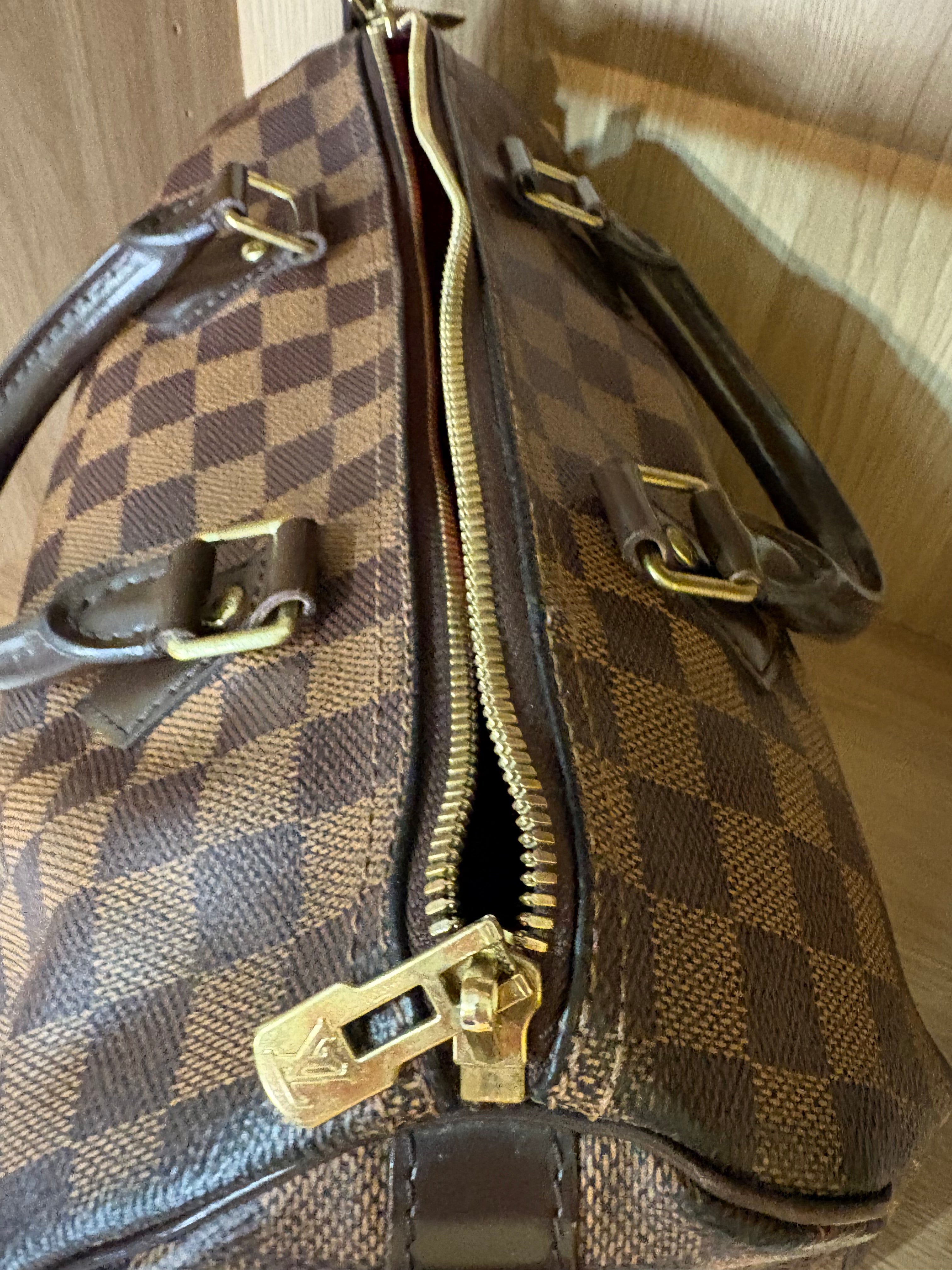 Louis Vuitton Speedy 30 Damier Ebene Bandolera