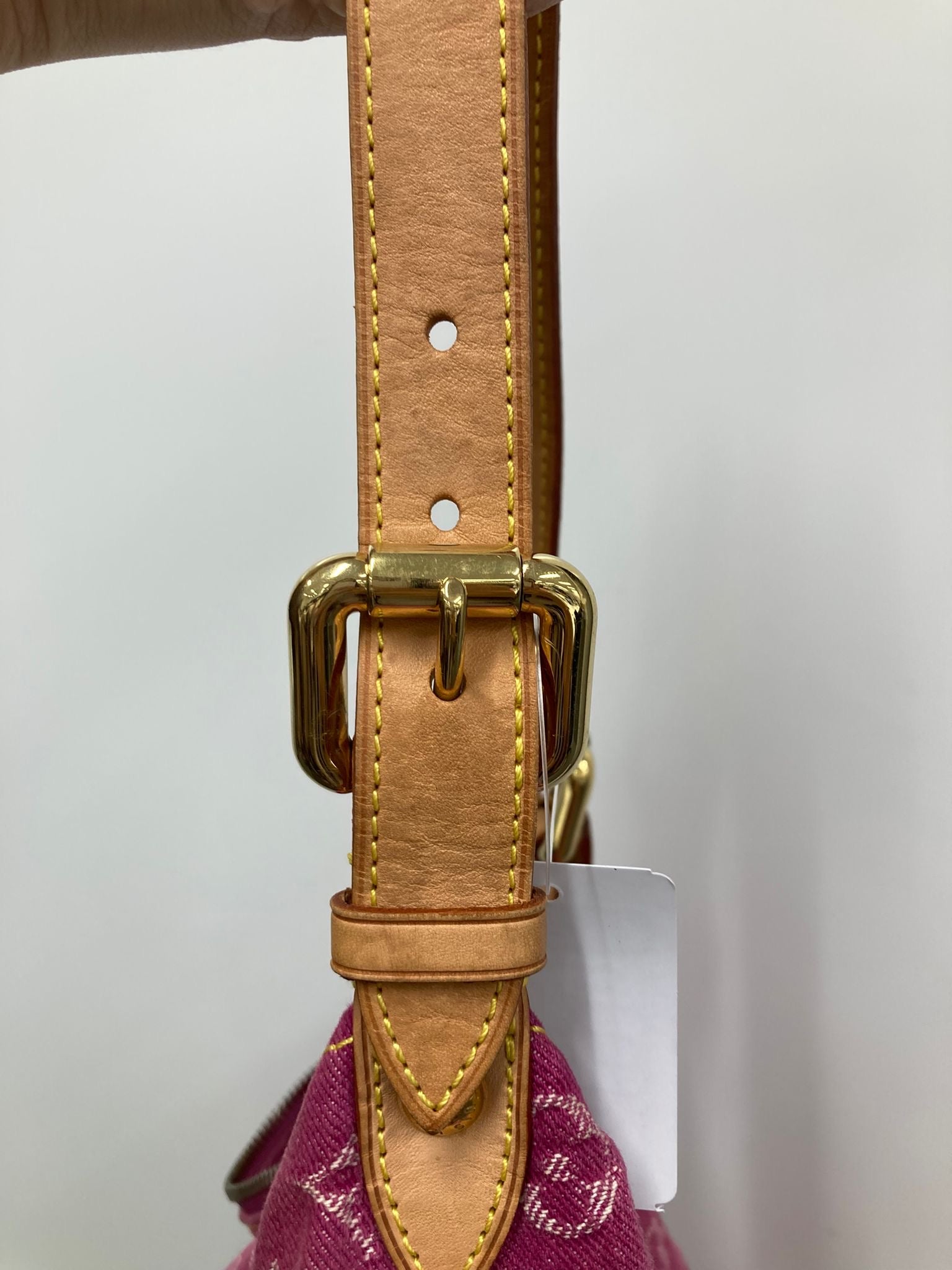 Bolso Louis Vuitton Baggy GM Monogram Denim rosa